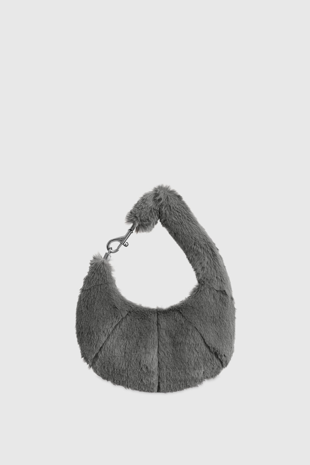 Rebecca Minkoff Mini Fur Croissant Anthracite