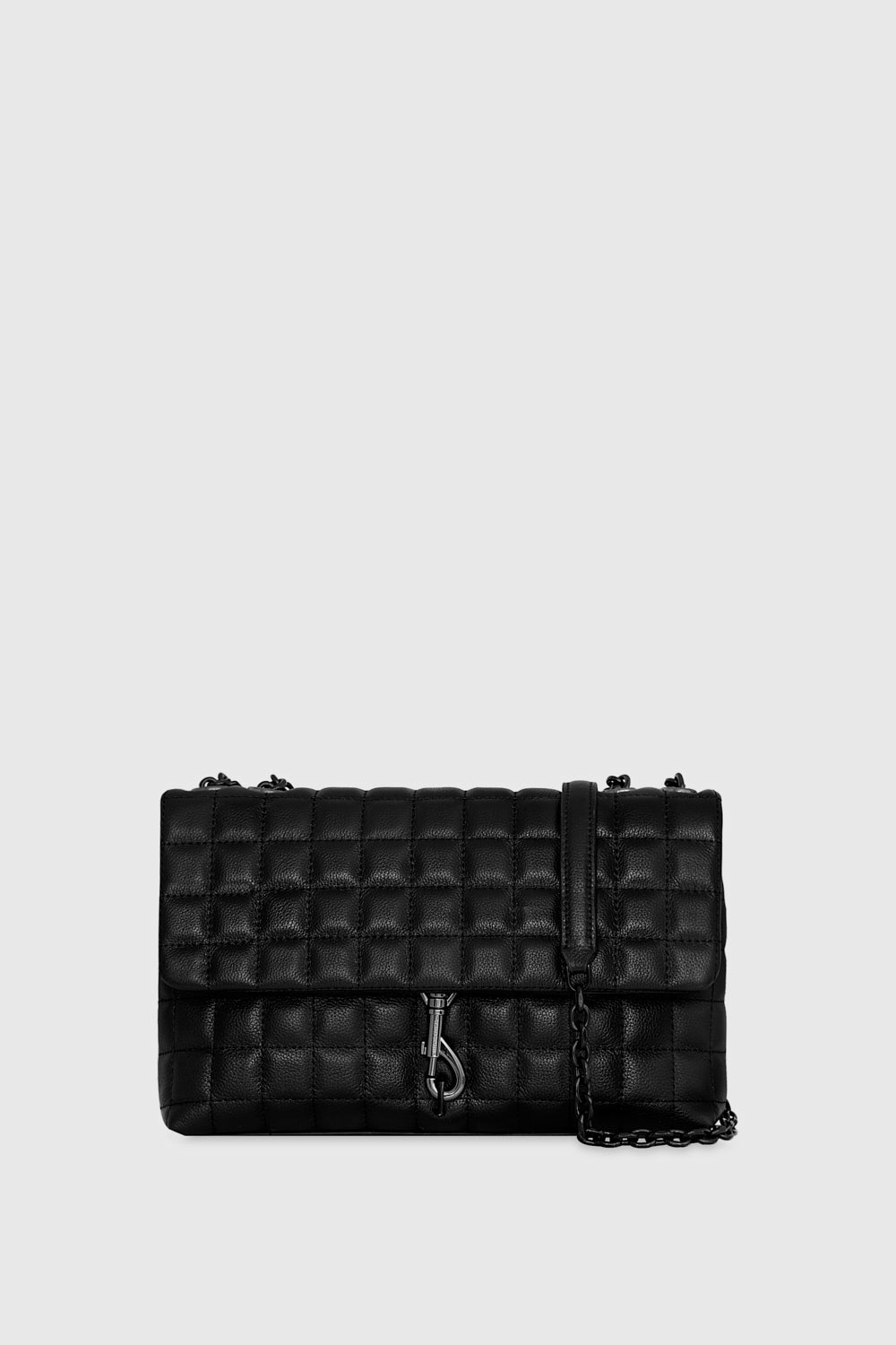 Rebecca Minkoff Edie Medium Crossbody With Square Quilt Black