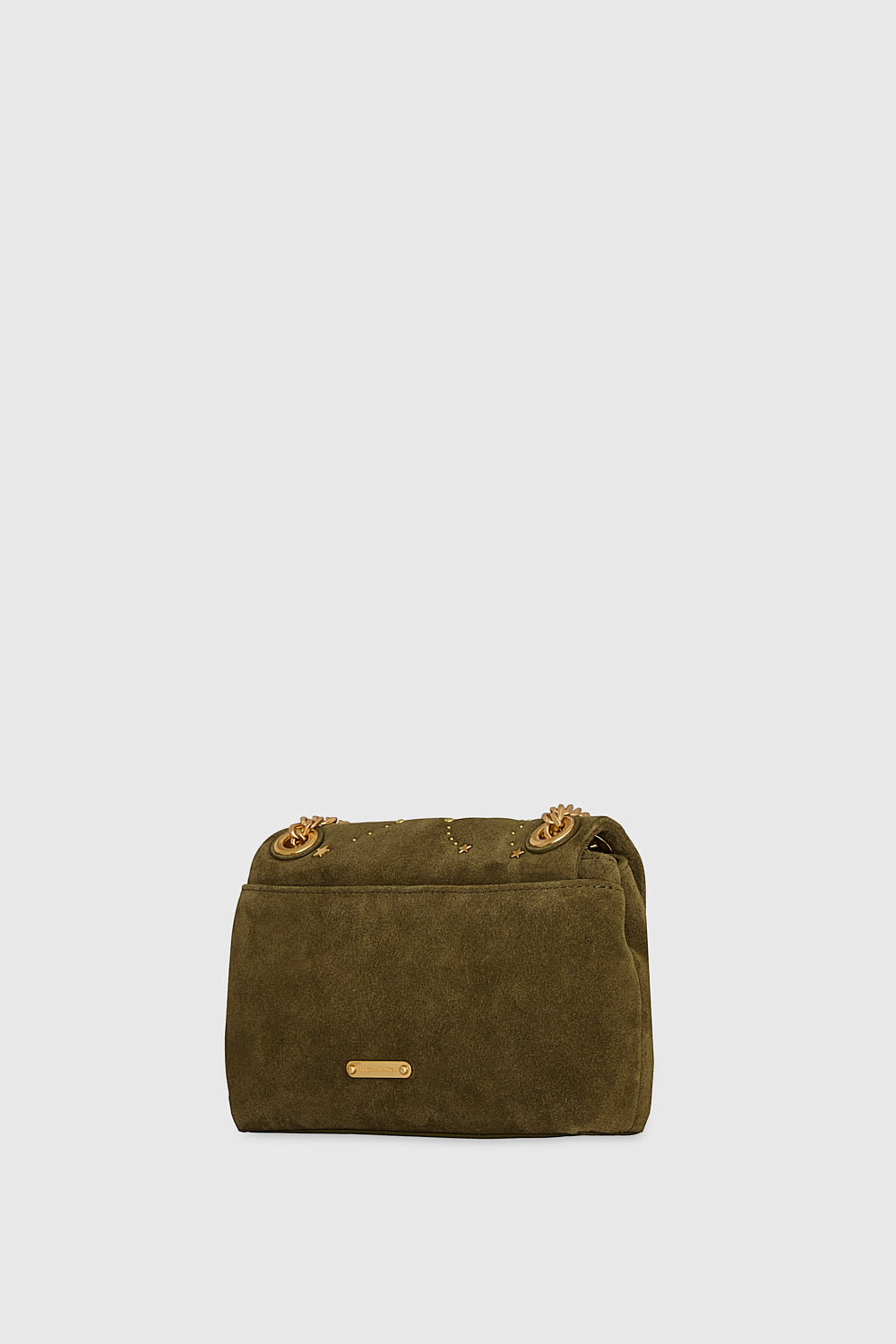 Rebecca Minkoff Edie Crossbody With Celestial Studs Dark Olive