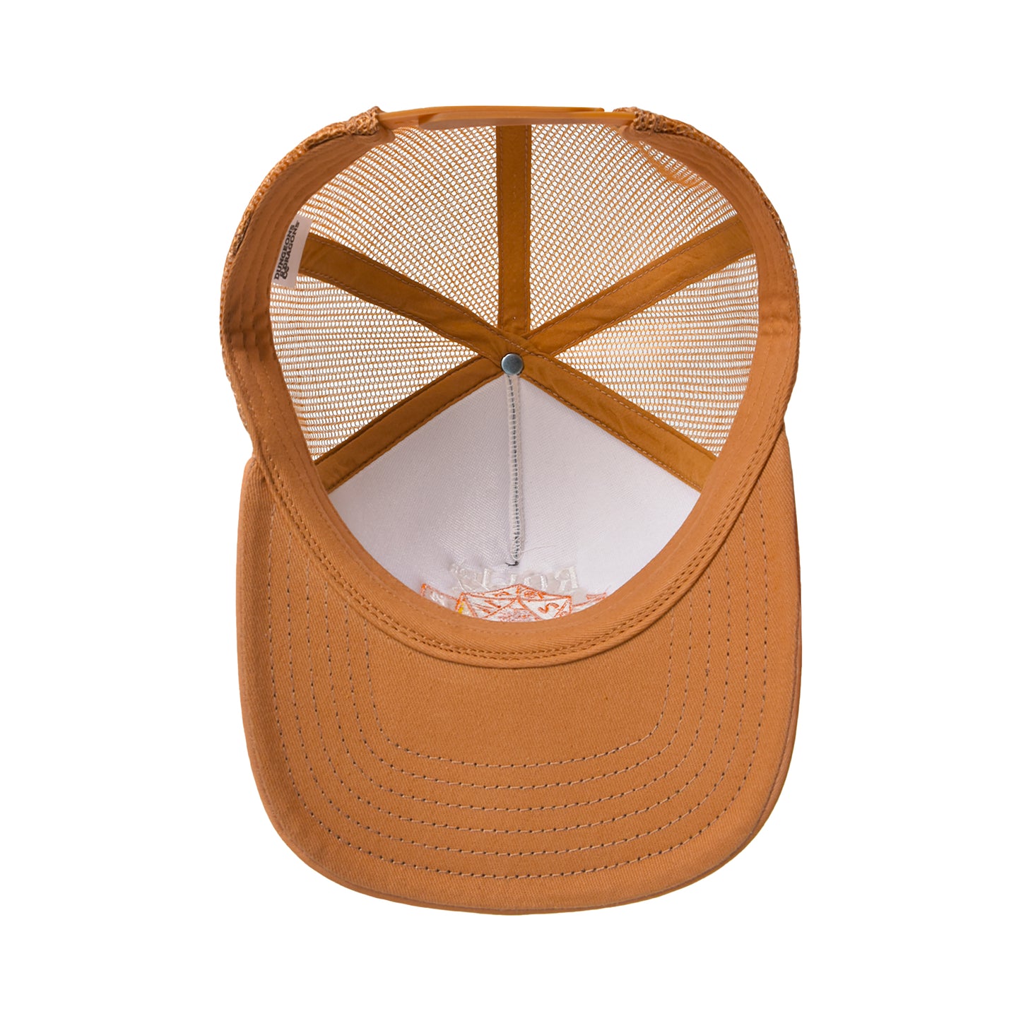 Dungeons and Dragons Truck Hat, Mesh Adjustable Snapback Baseball Cap with Curved Brim, Brown, One Size