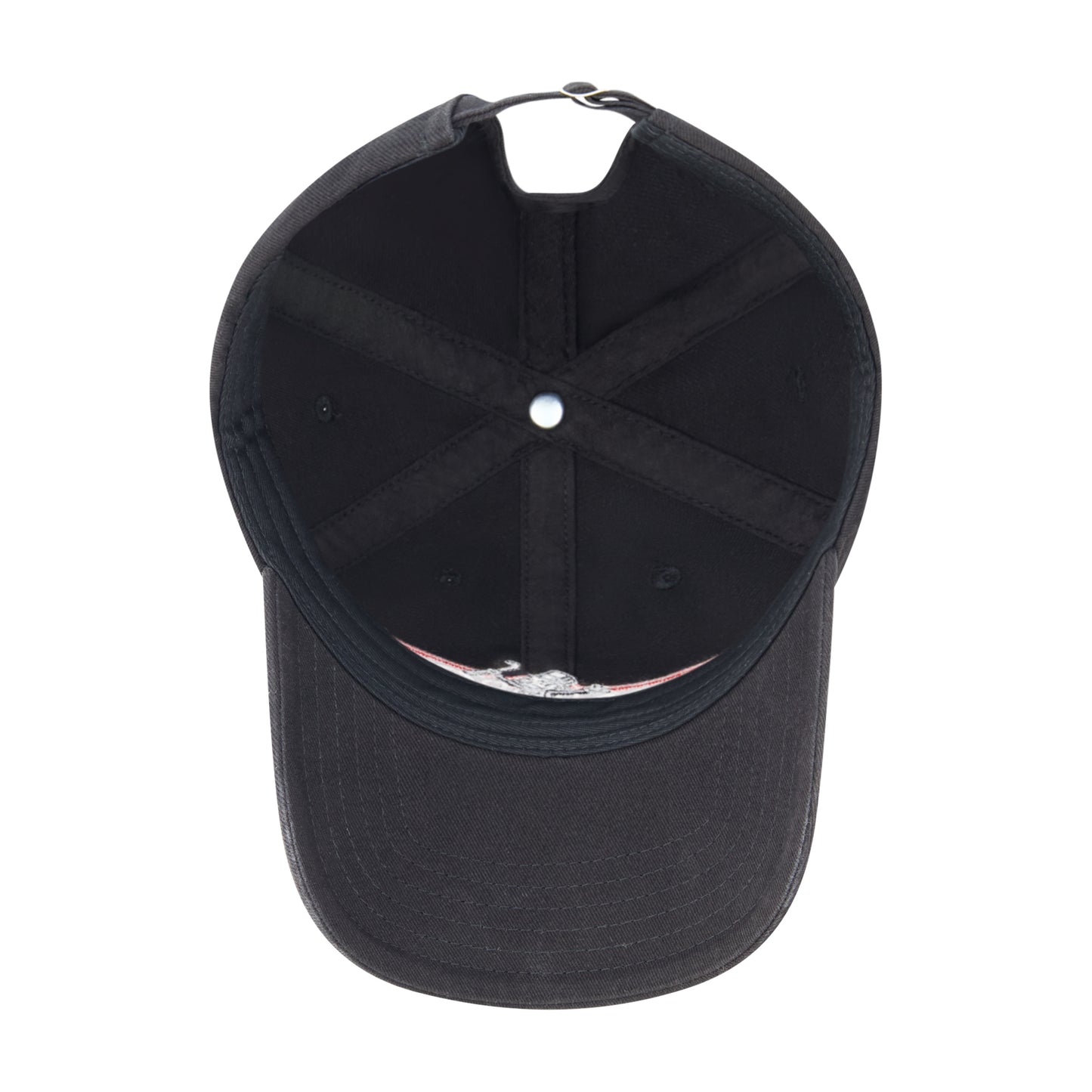 Hasbro Monopoly Dad Hat, Adult Men's Cotton Baseball Cap with Curved Brim, Black, One Size