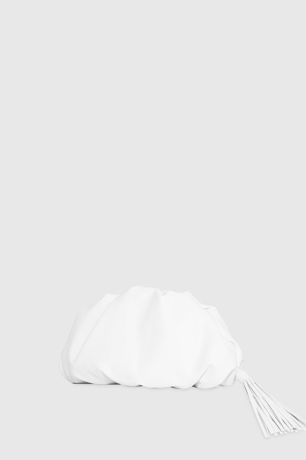Rebecca Minkoff Ruched Clutch Optic White