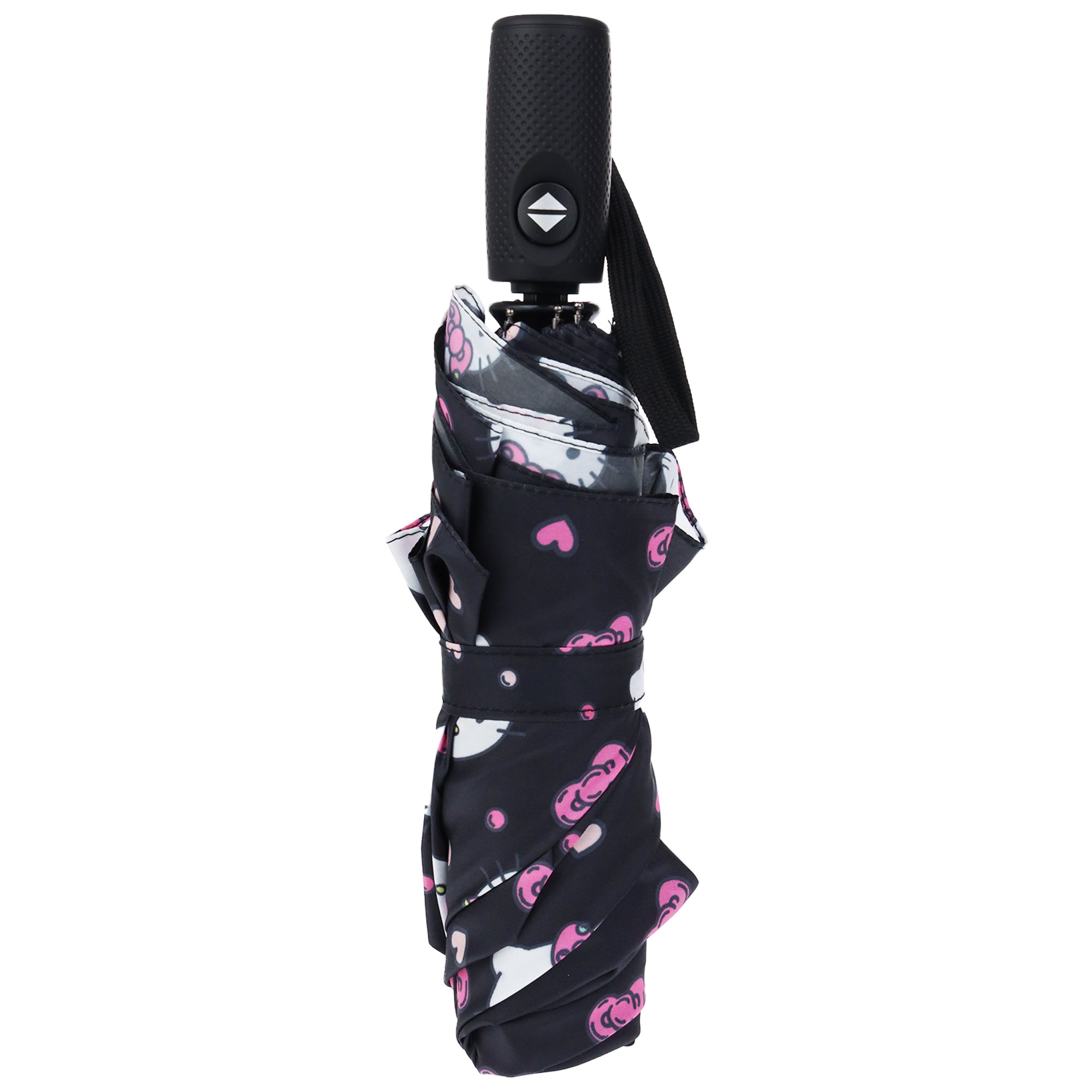Hello Kitty Hearts & Bows All-Over Print Compact Umbrella | Officially Licensed Sanrio