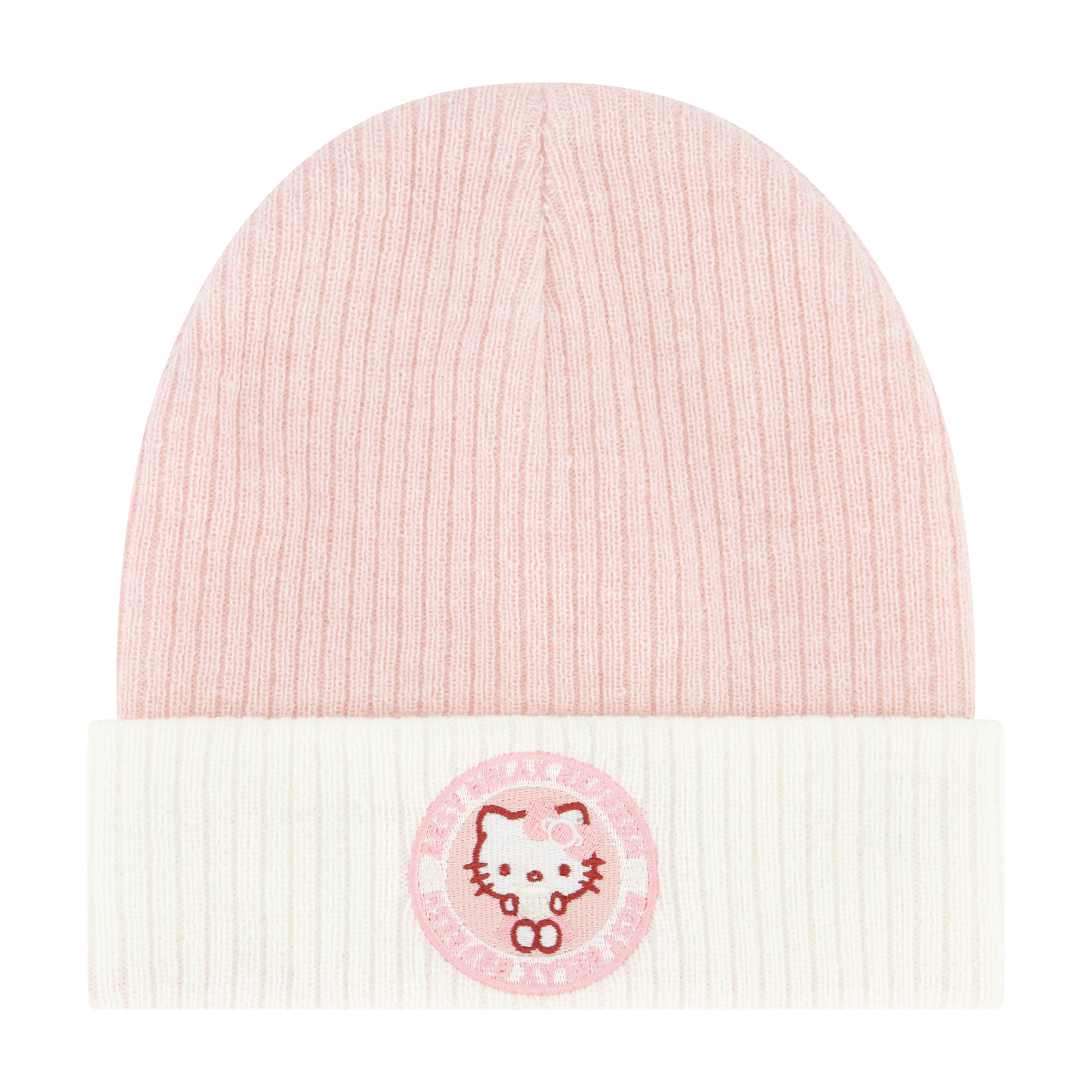Sanrio Hello Kitty Ribbed Cuffed Beanie – Pink