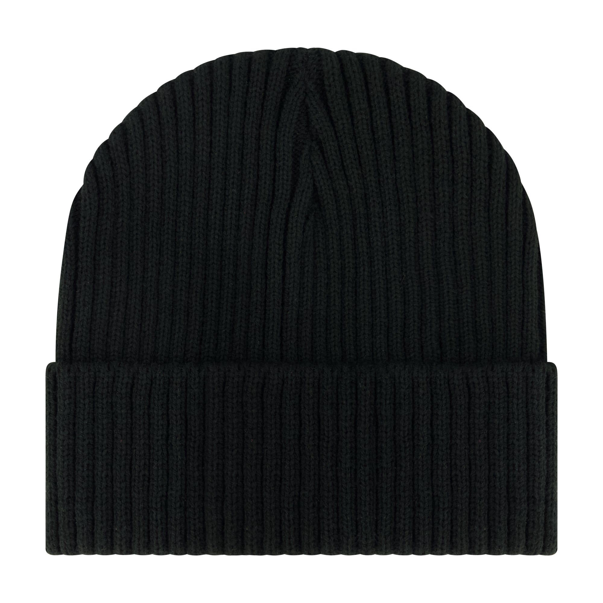 Sanrio Hello Kitty Black Cuffed Knit Beanie – One Size