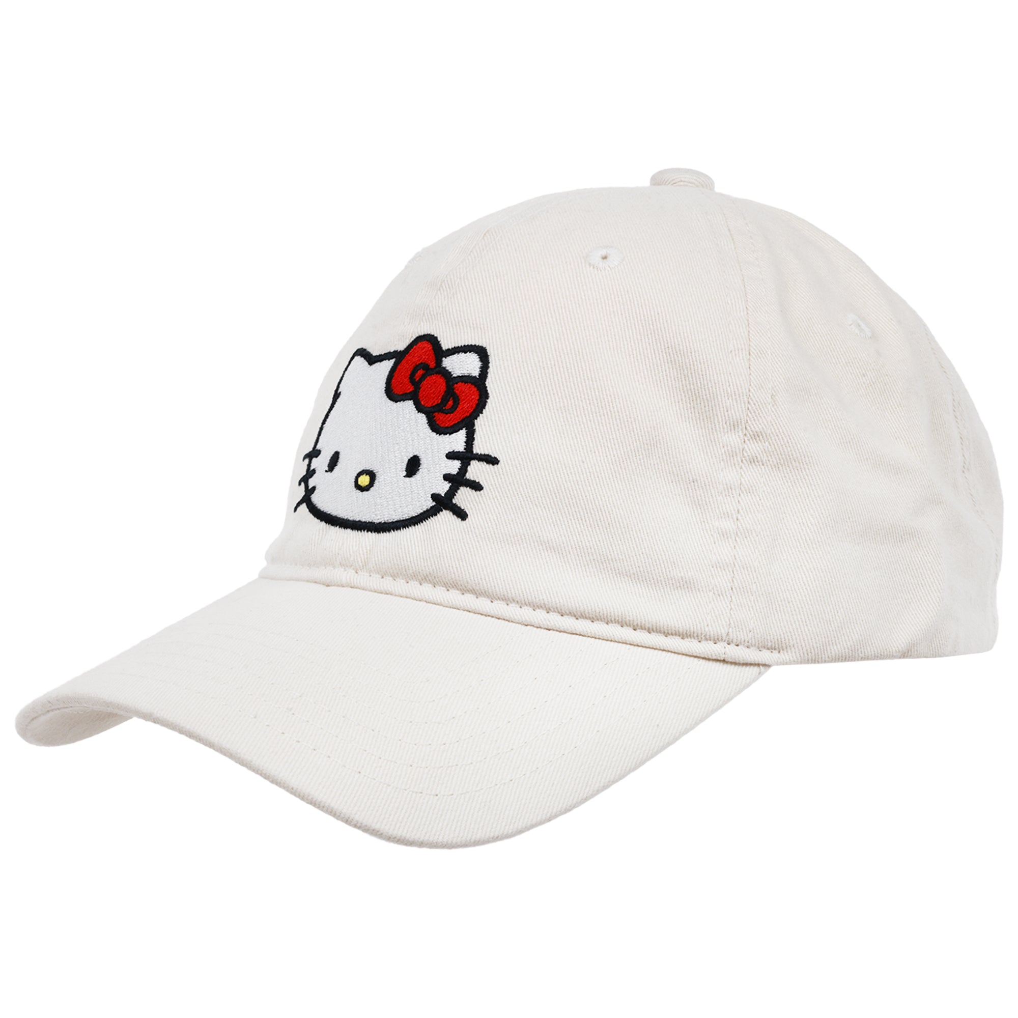 Hello Kitty Embroidered Cream Dad Cap