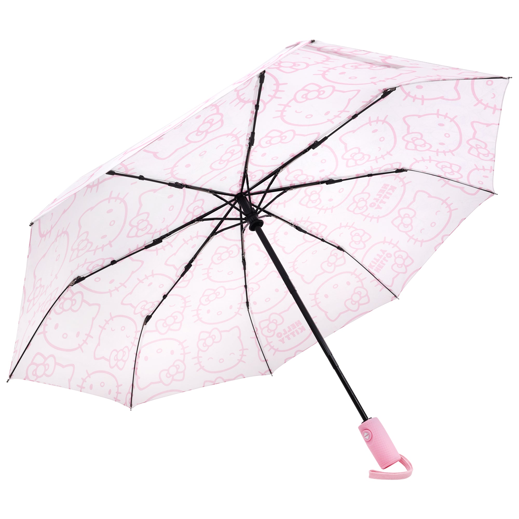 Sanrio Hello Kitty Expression White with Pink Outline Print Umbrella