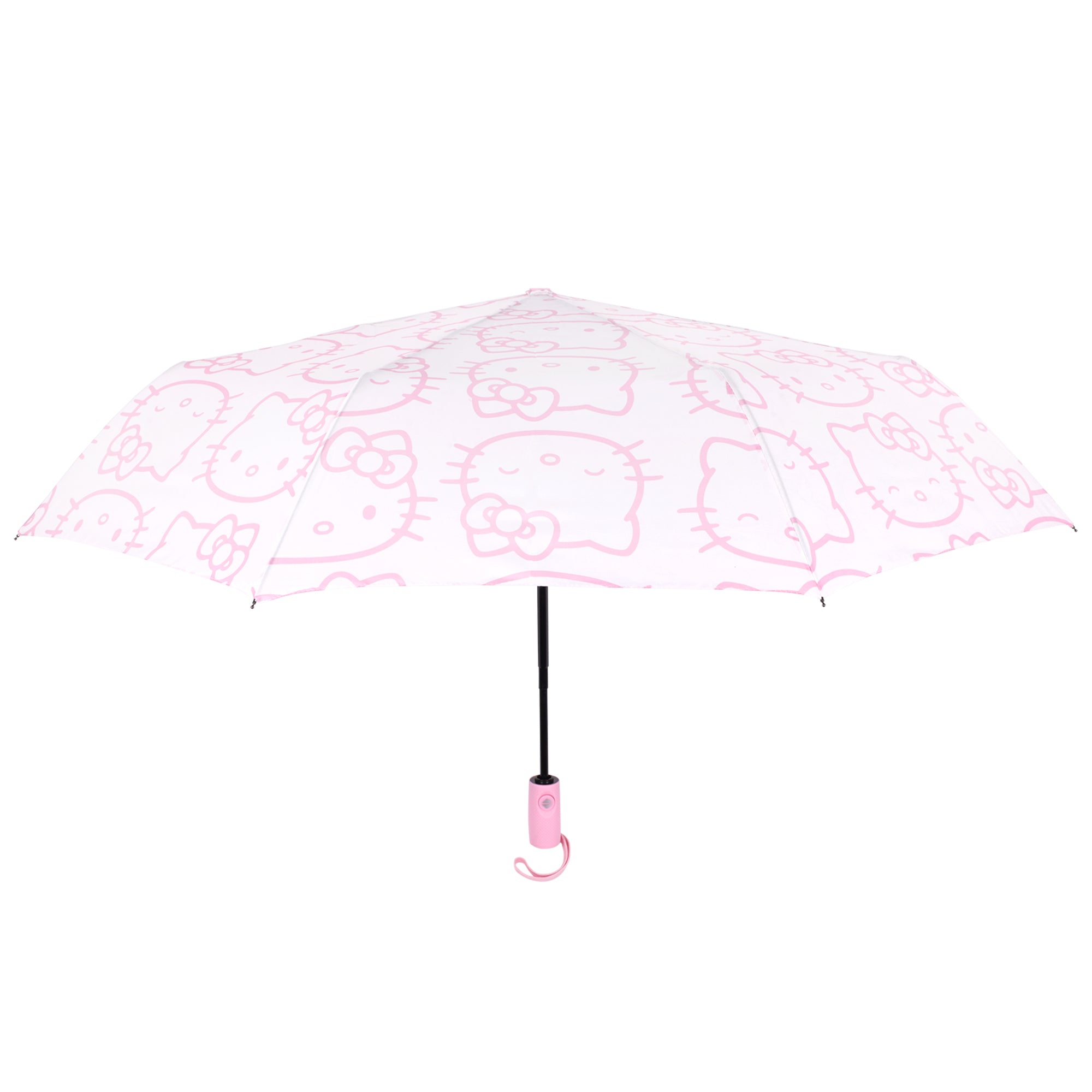 Sanrio Hello Kitty Expression White with Pink Outline Print Umbrella