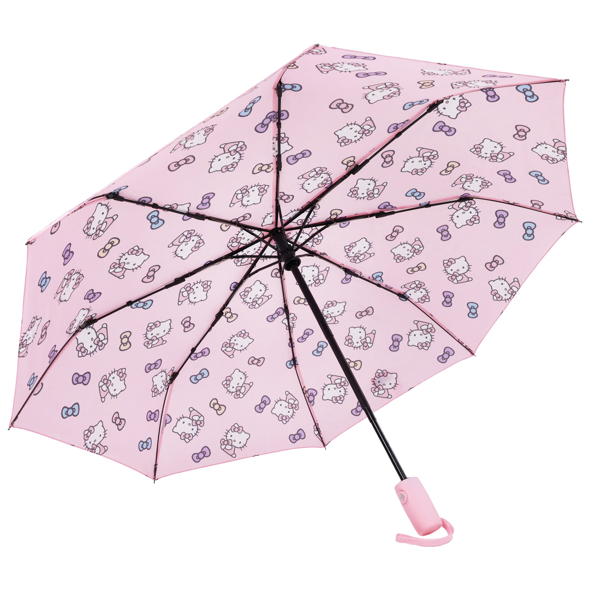 Sanrio Hello Kitty Gradient Bow Pink with Multicolor Print Umbrella