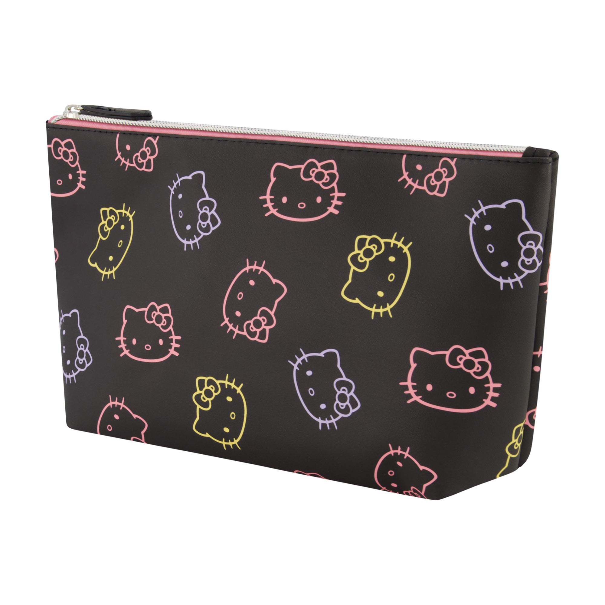 Concept One Hello Kitty Travel Makeup Bag, Trapezoid Cosmetic Organizer Pouch for