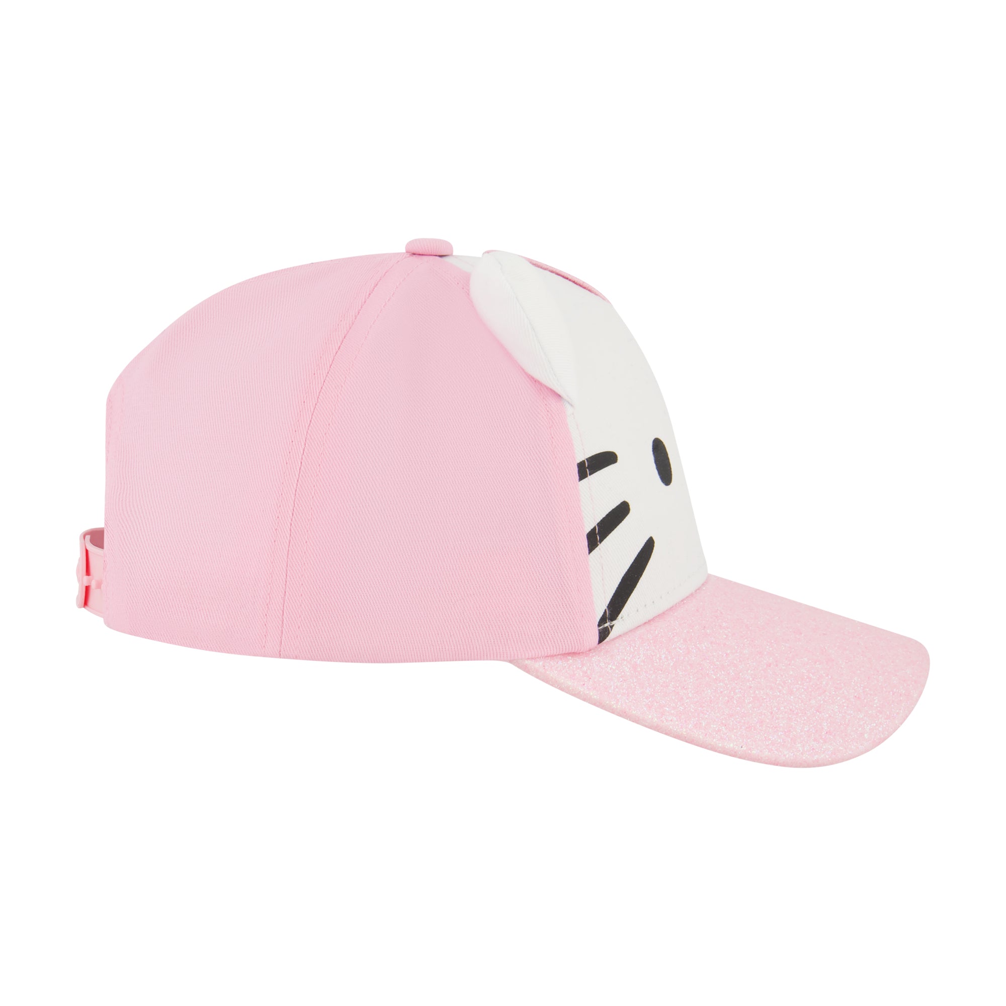 Hello Kitty Girls 3D Ears & Bow Adjustable Baseball Cap – Officially Licensed Sanrio Pink Hat