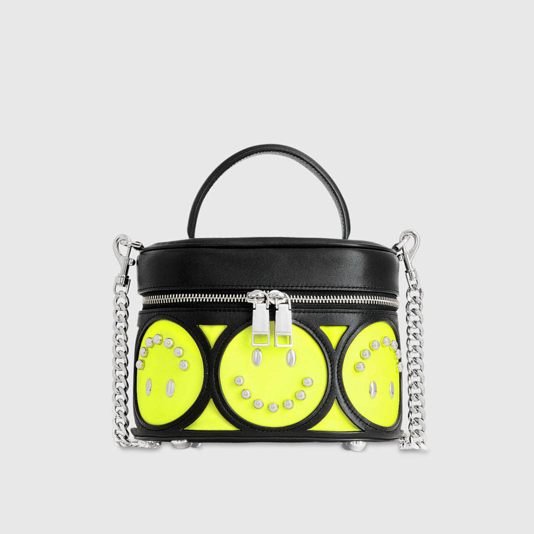 Rebecca Minkoff Smiley Oblong Crossbody Neon Yellow