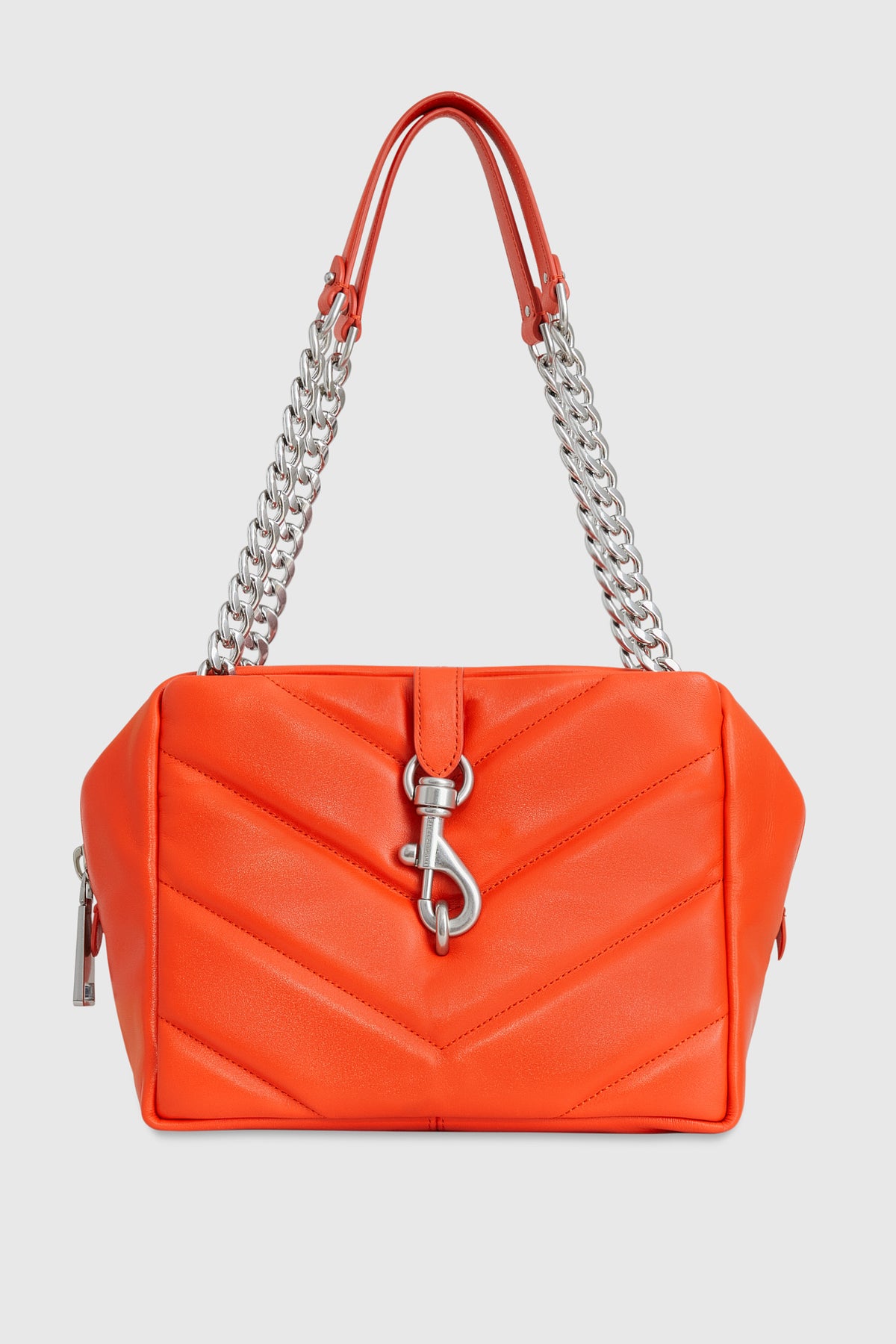 Rebecca Minkoff Edie Maxi Top Zip Shoulder Coral