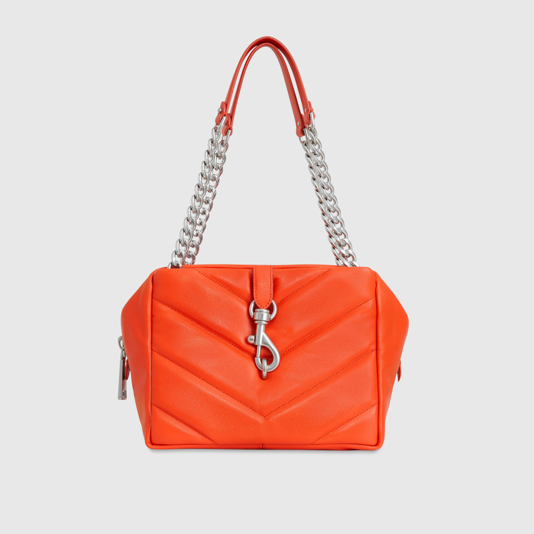 Rebecca Minkoff Edie Maxi Top Zip Shoulder Coral