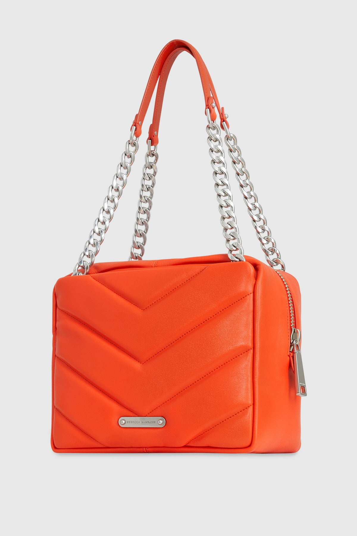 Rebecca Minkoff Edie Maxi Top Zip Shoulder Coral