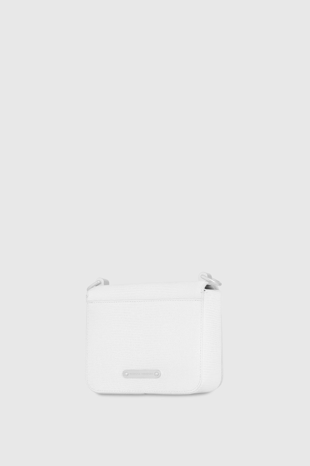 Rebecca Minkoff Love Too Small Square Crossbody Blanc
