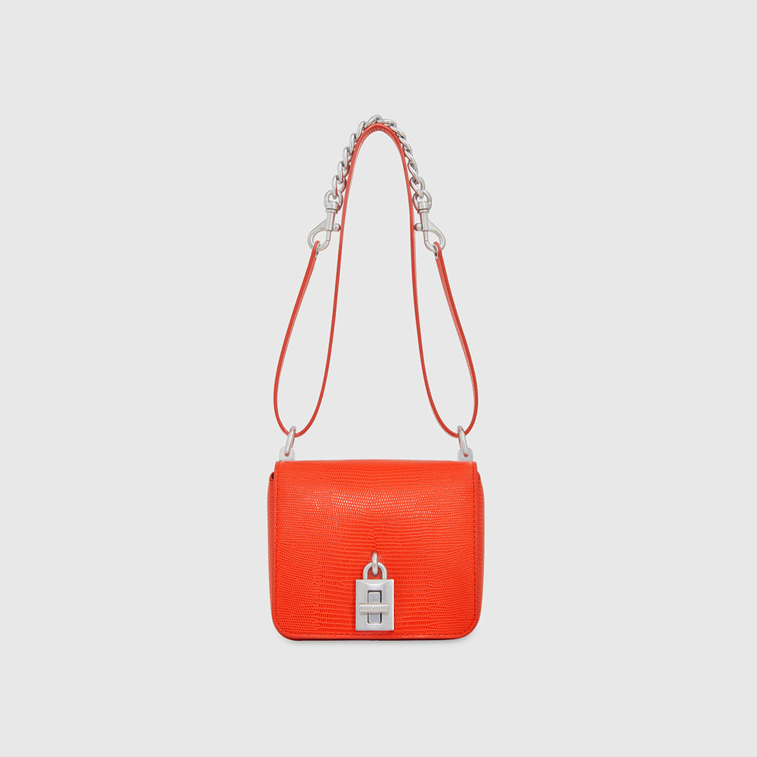 Rebecca Minkoff Love Too Small Square Crossbody Coral