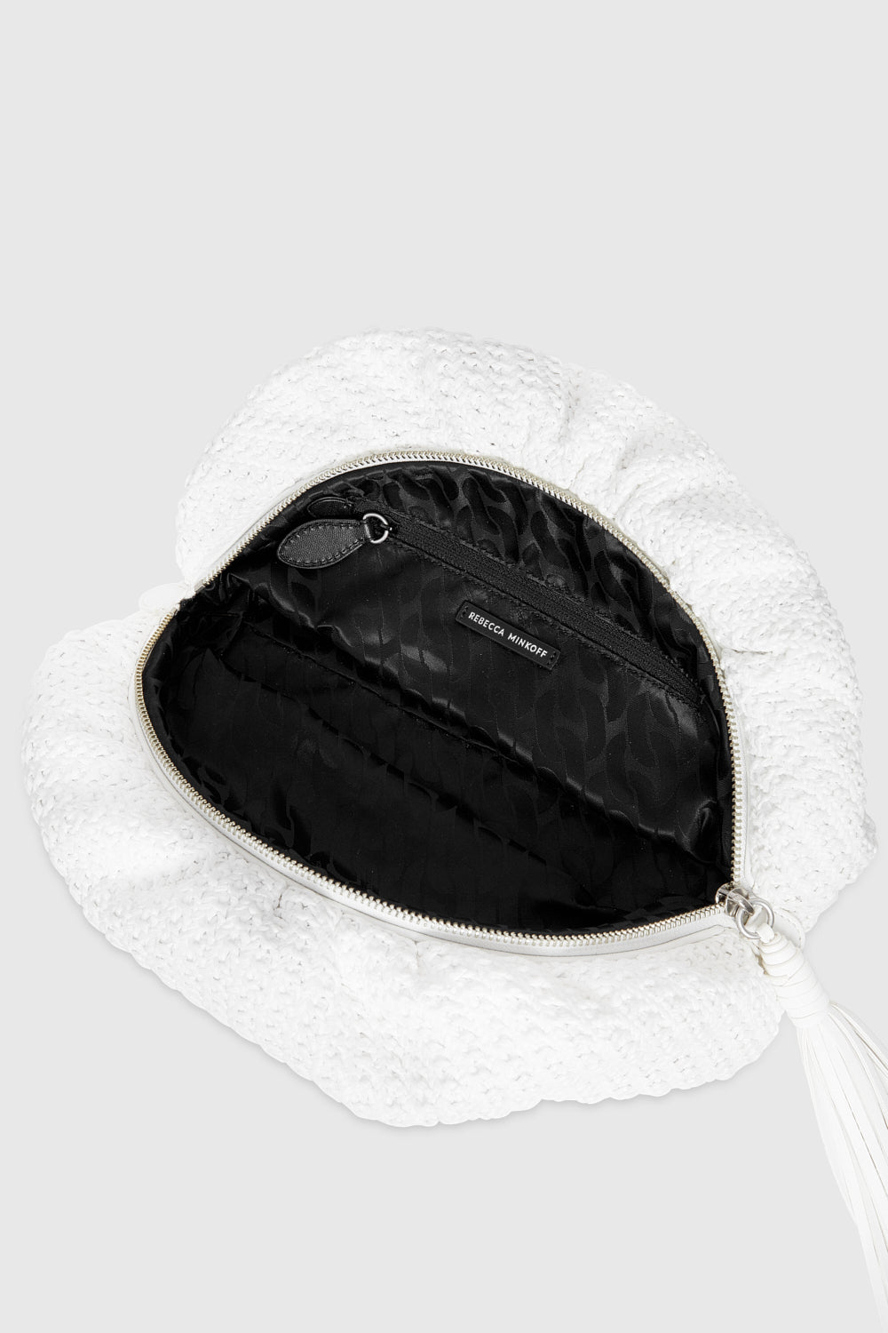 Rebecca Minkoff Ruched Clutch Optic White