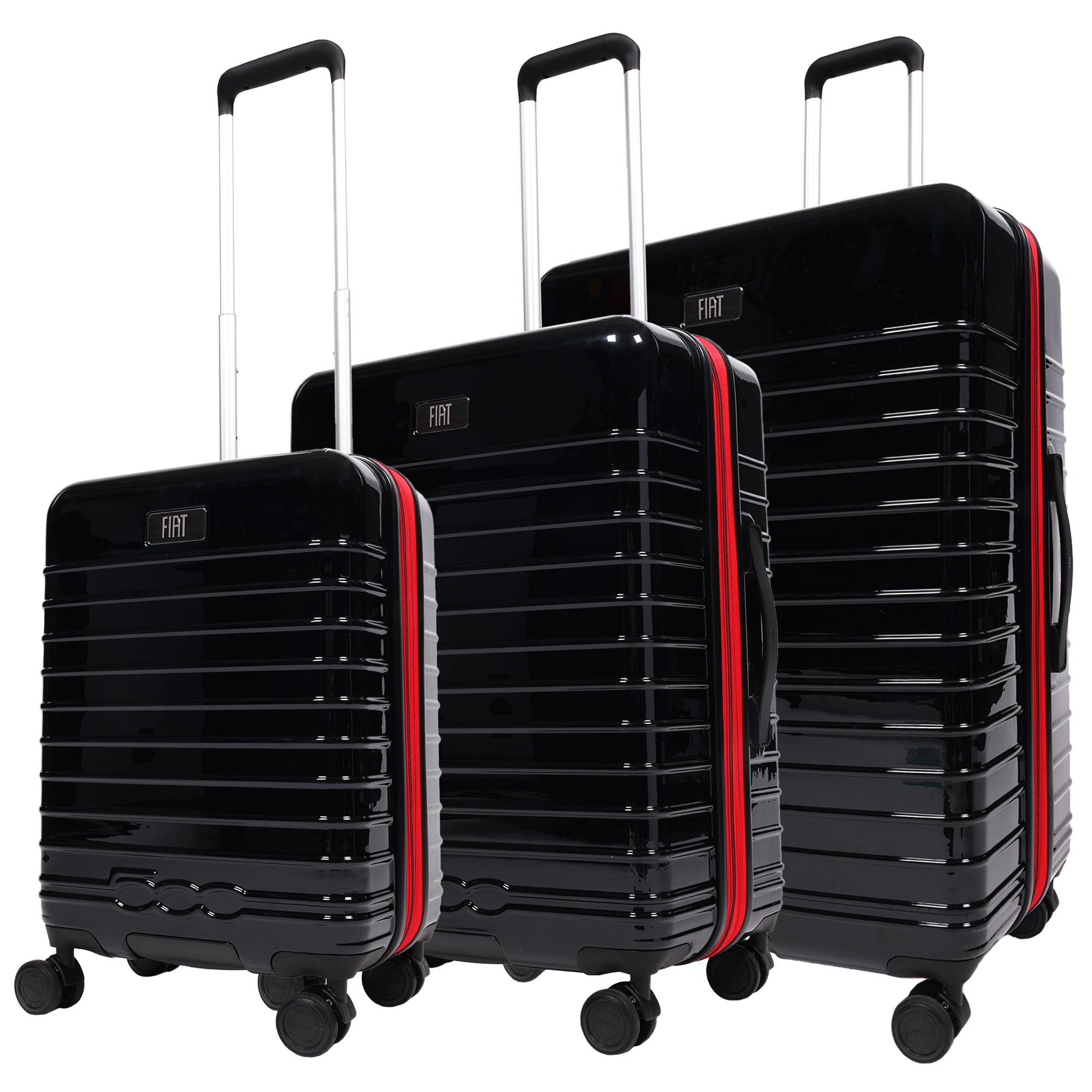 Fiat 500 x FUL 3-Piece Expandable Hardside Spinner Luggage Set – 22", 26.5", 31.5"