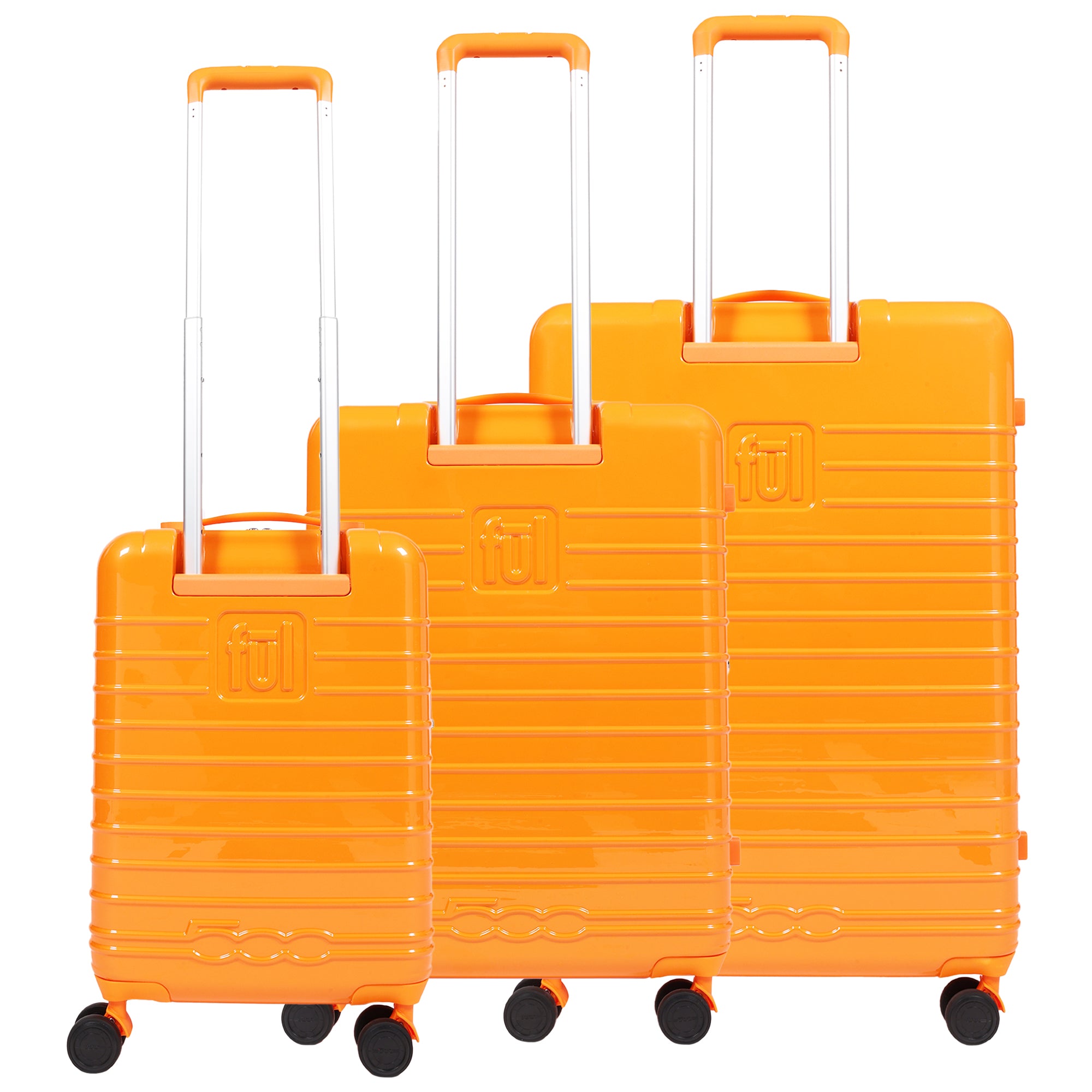 Fiat 500 x FUL 3-Piece Expandable Hardside Spinner Luggage Set – 22", 26.5", 31.5"