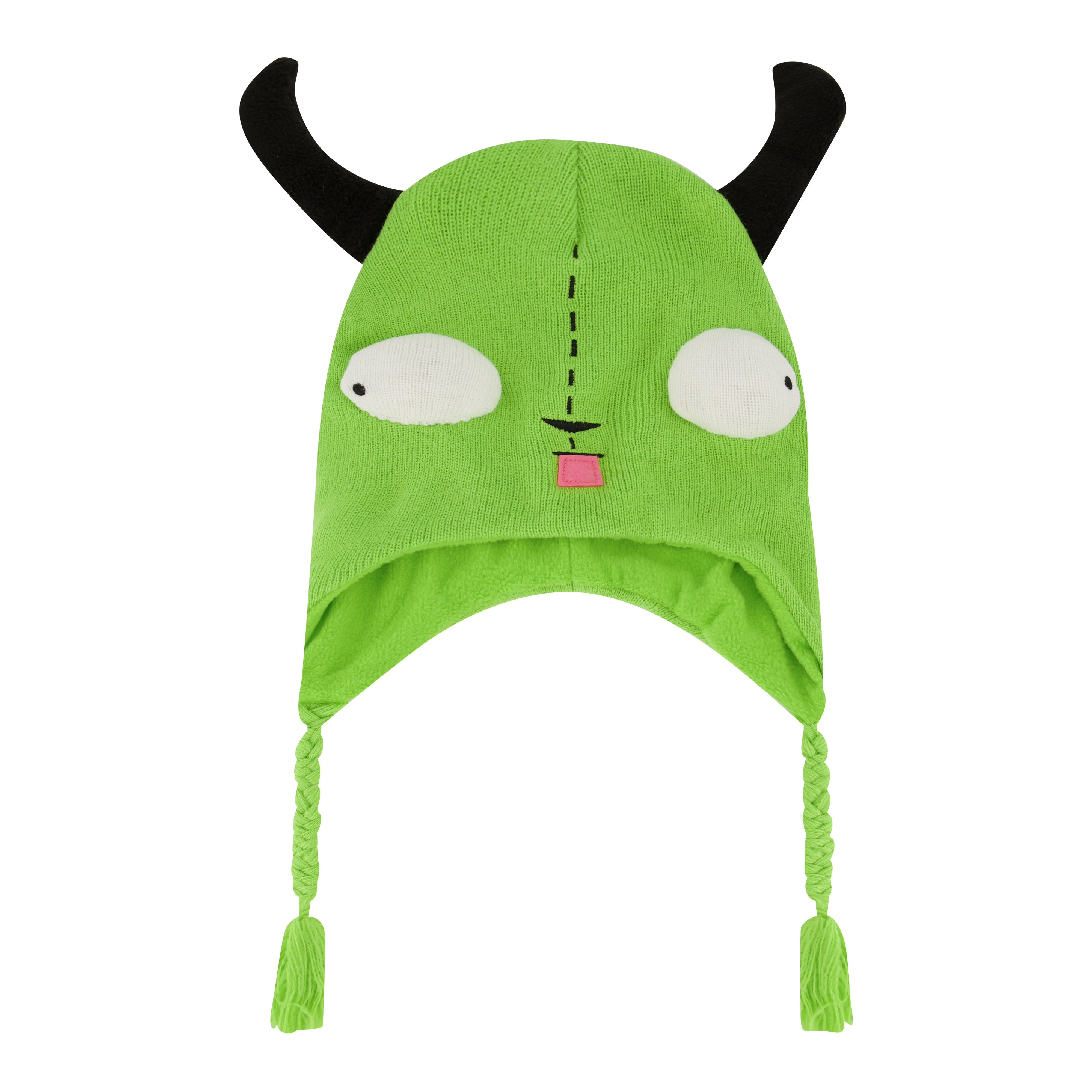 Invader Zim Beanie Hat, Gir Winter Knit Cap with Ears