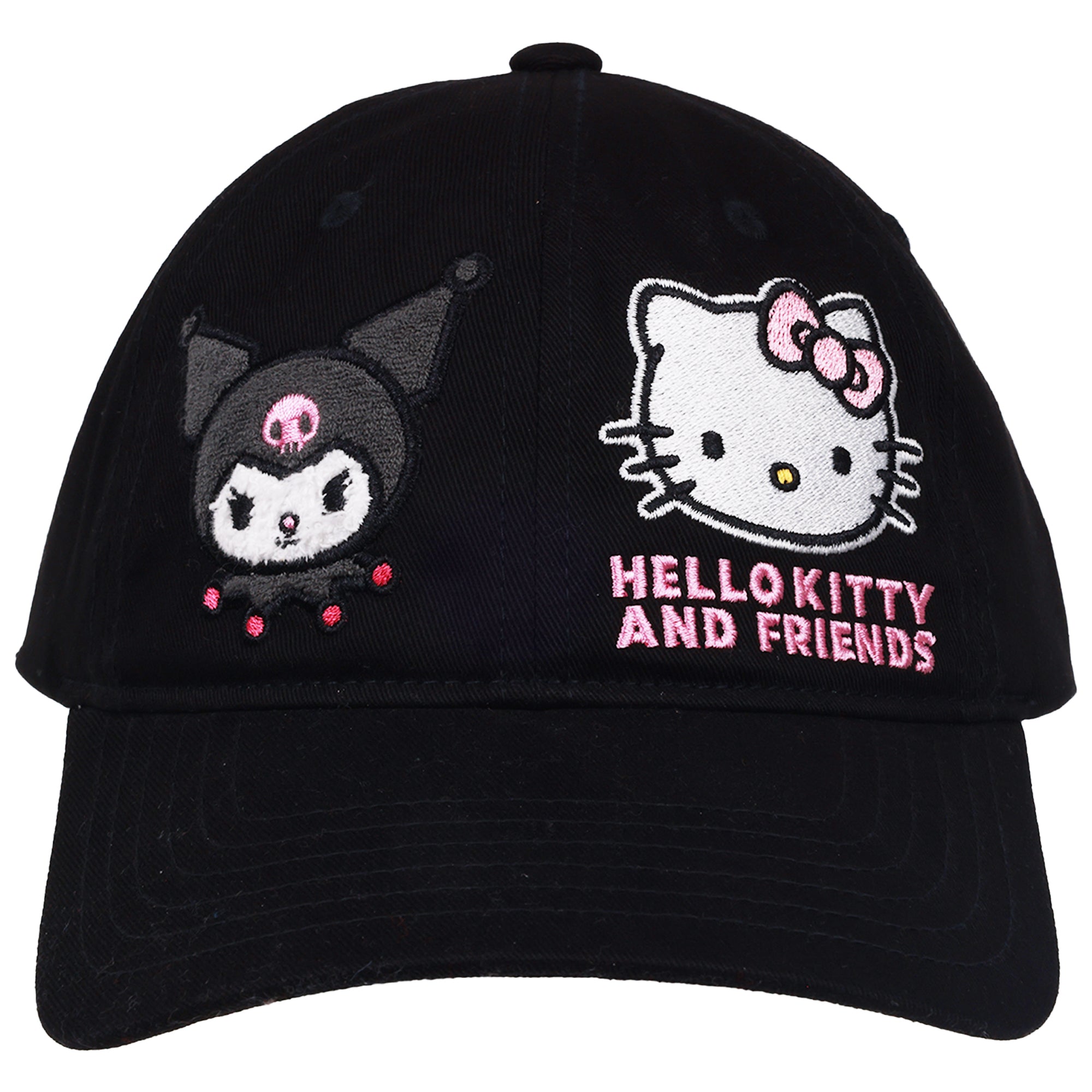 Sanrio Hello Kitty and Friends Kuromi Embroidered Baseball Hat – Adjustable Dad Cap