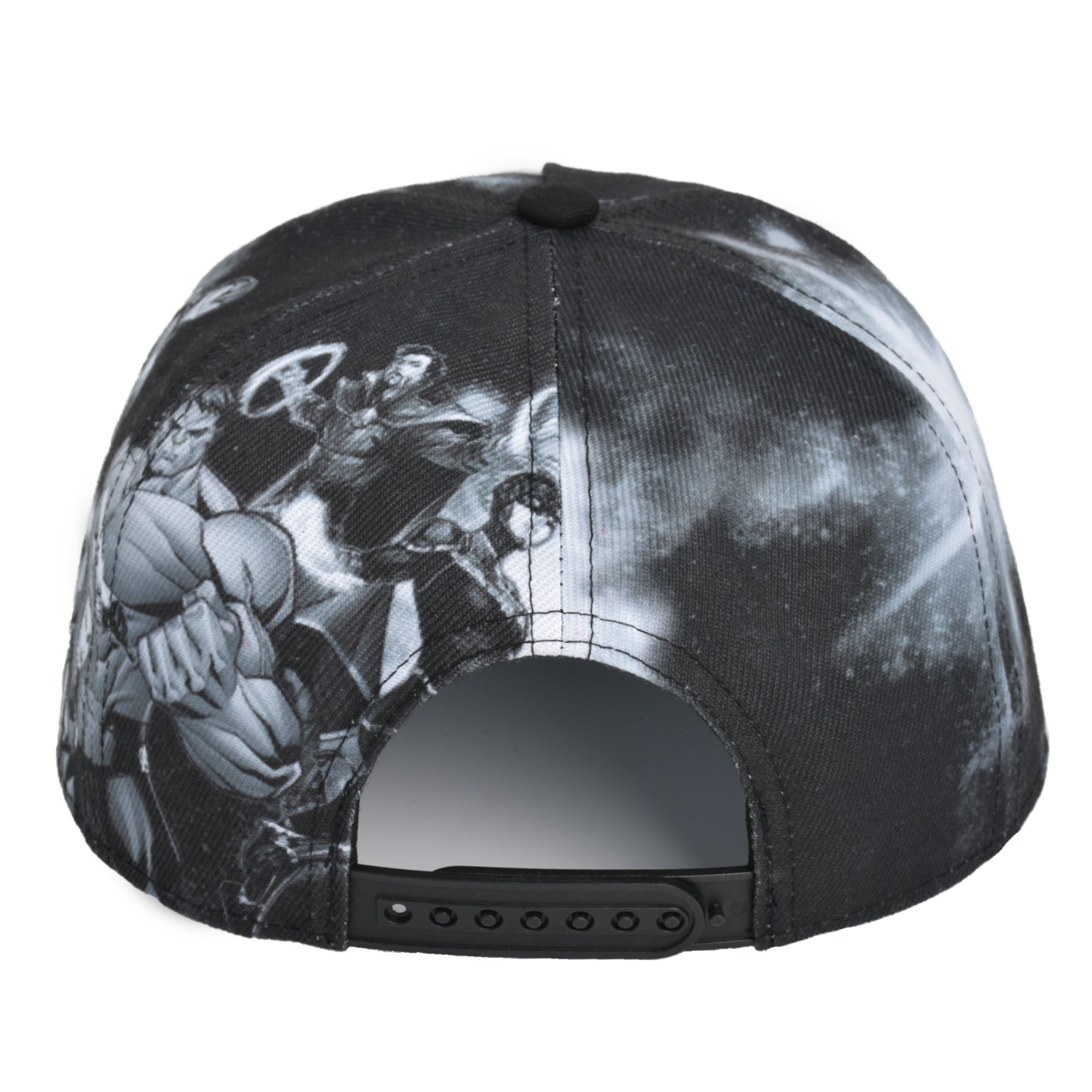 Concept One Marvel The Avengers and Thanos Baseball Hat, Flat Brim Adult Adjustable Snapback Ball Cap, Black, One Size