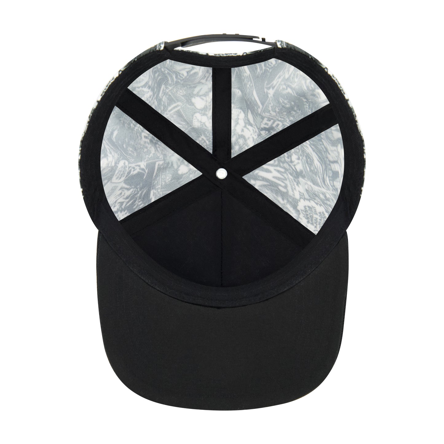 Marvel Hulk Comic Print Baseball Cap with Metal Logo Badge – Adjustable Snapback