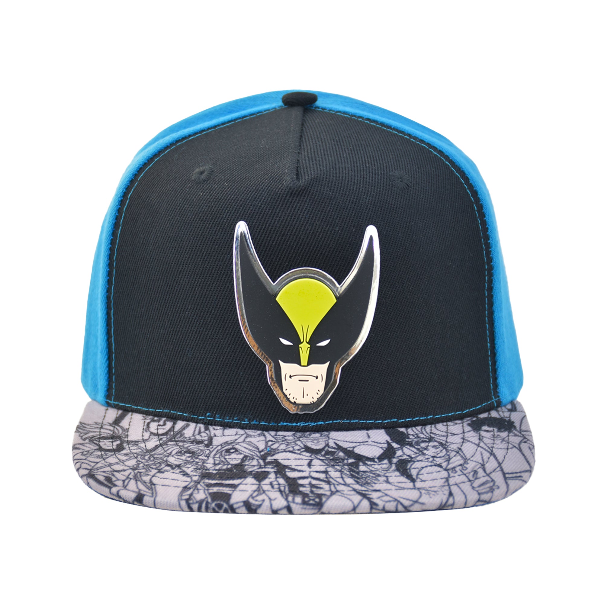 Marvel X-Men Baseball Hat, Wolverine Adjustable Flat Brim Snapback Hat