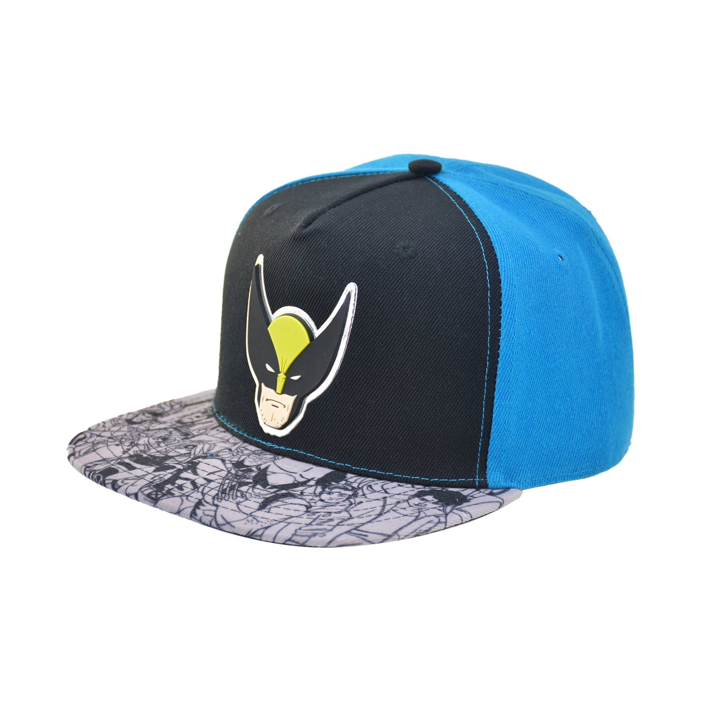 Marvel X-Men Baseball Hat, Wolverine Adjustable Flat Brim Snapback Hat