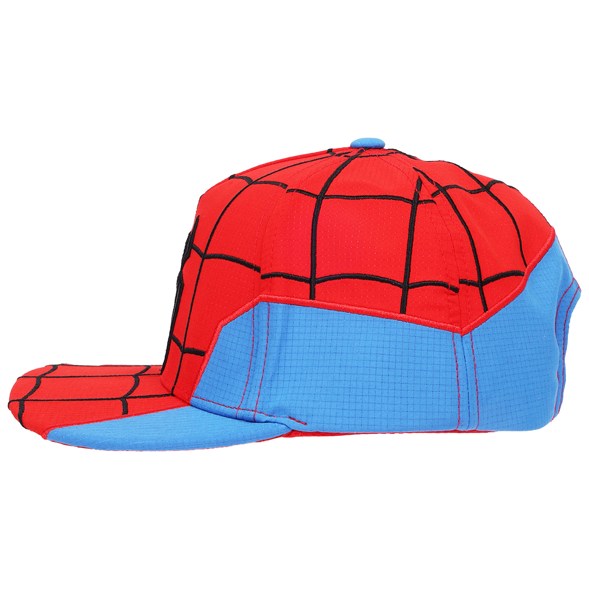 Marvel Spider-Man “Brand New Day” Cosplay Flat Brim Hat – Adult Snapback Cap with Embroidered Spider Logo
