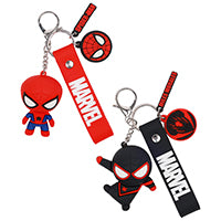 Marvel Spider-Man & Miles Morales 3D Keychain Set – Officially Licensed Lanyard Keychains (2-Pack)