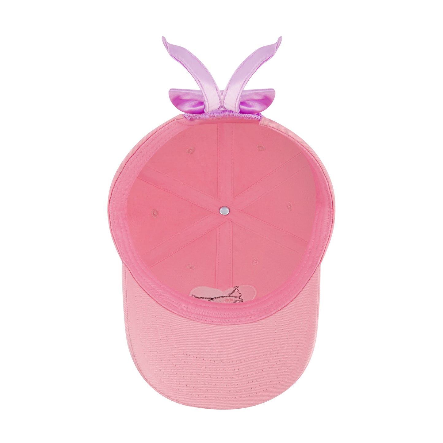 Kuromi Baseball Cap, Adult Bow Tie Hat with Curved Brim, Pink, One Size