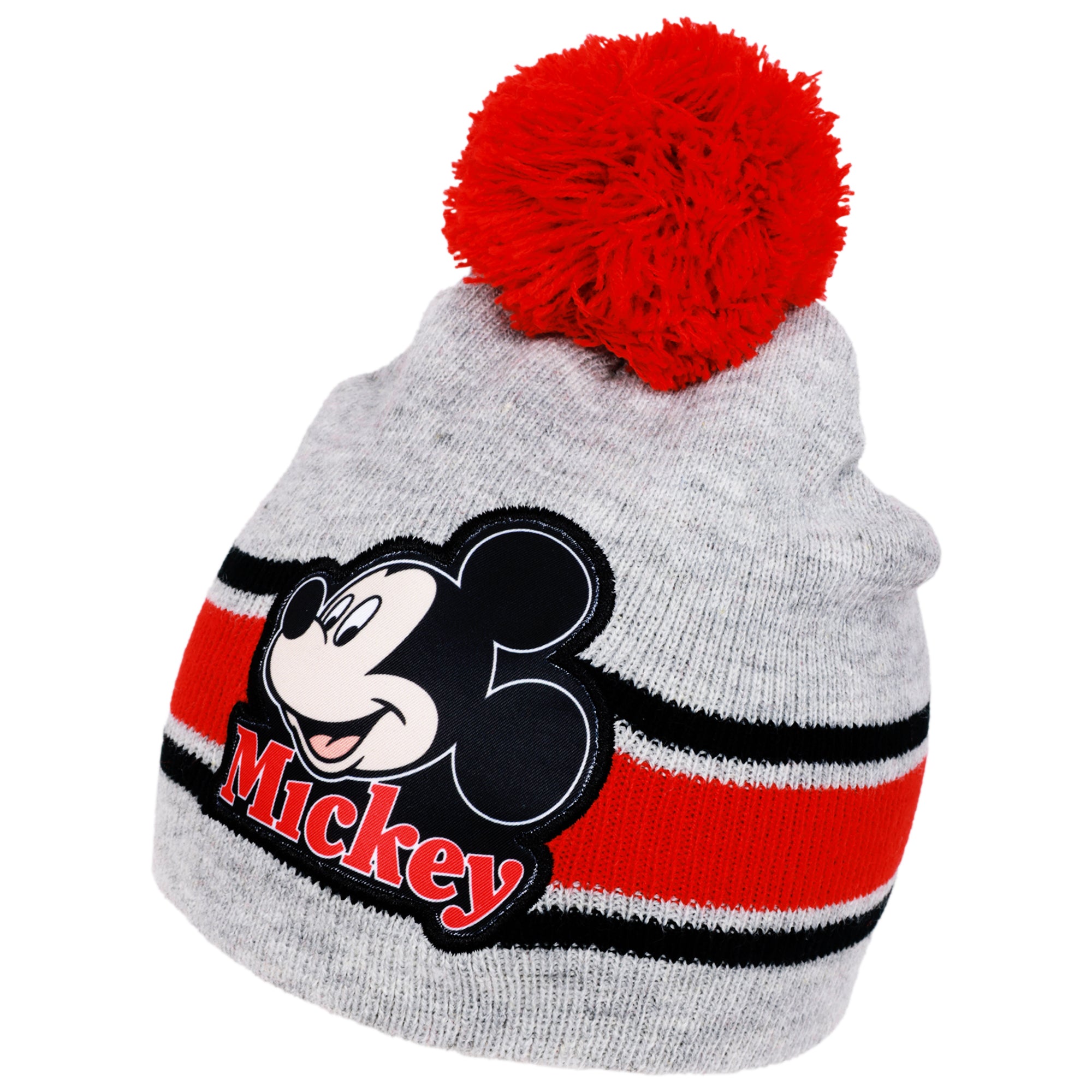 Disney Mickey Mouse Boys’ Toddler Winter Hat, Scarf & Mittens Set – 3-Piece Knit Cold Weather Accessory Set (Ages 2–4)