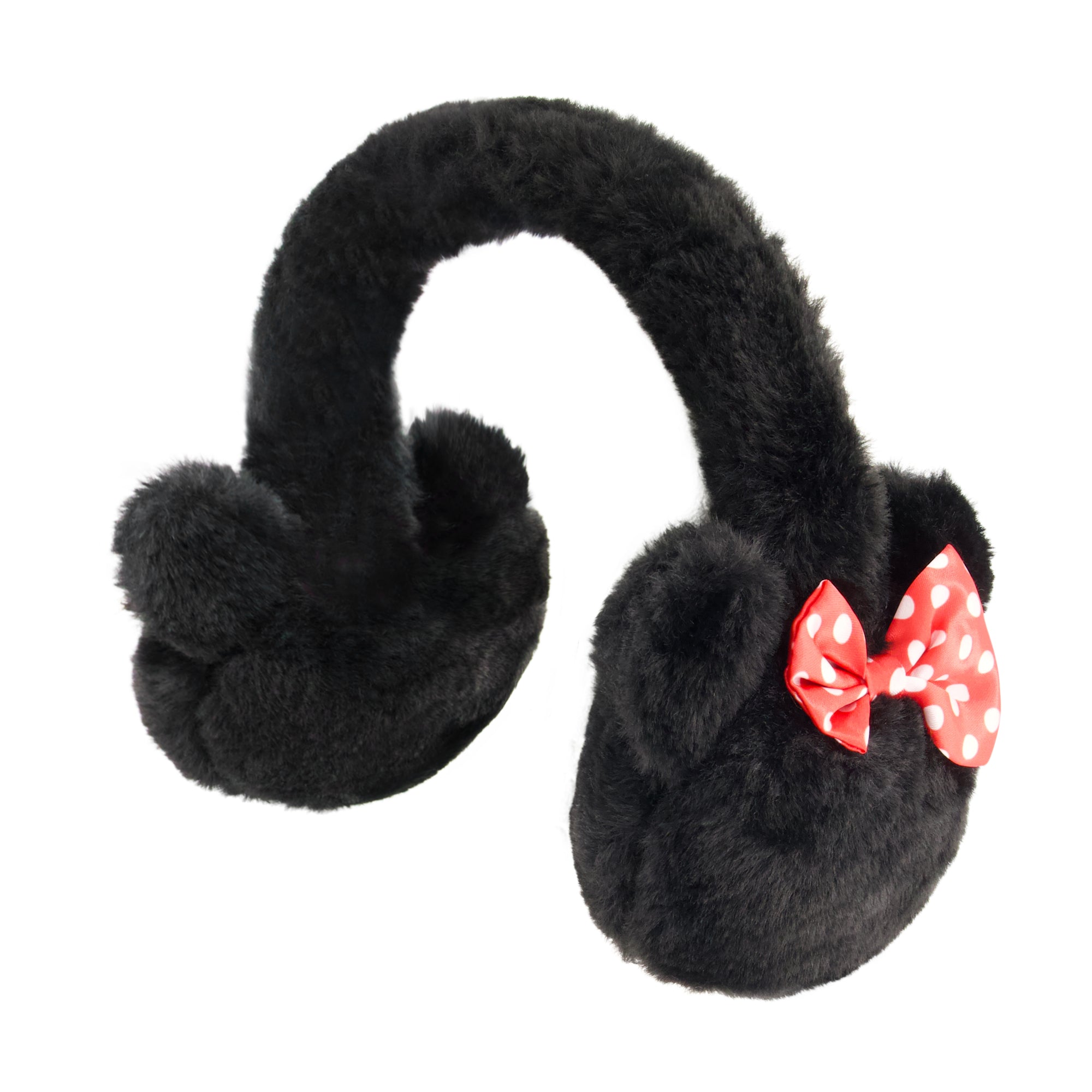 Disney Minnie Mouse Plush Earmuffs with 3D Ears & Polka-Dot Bow