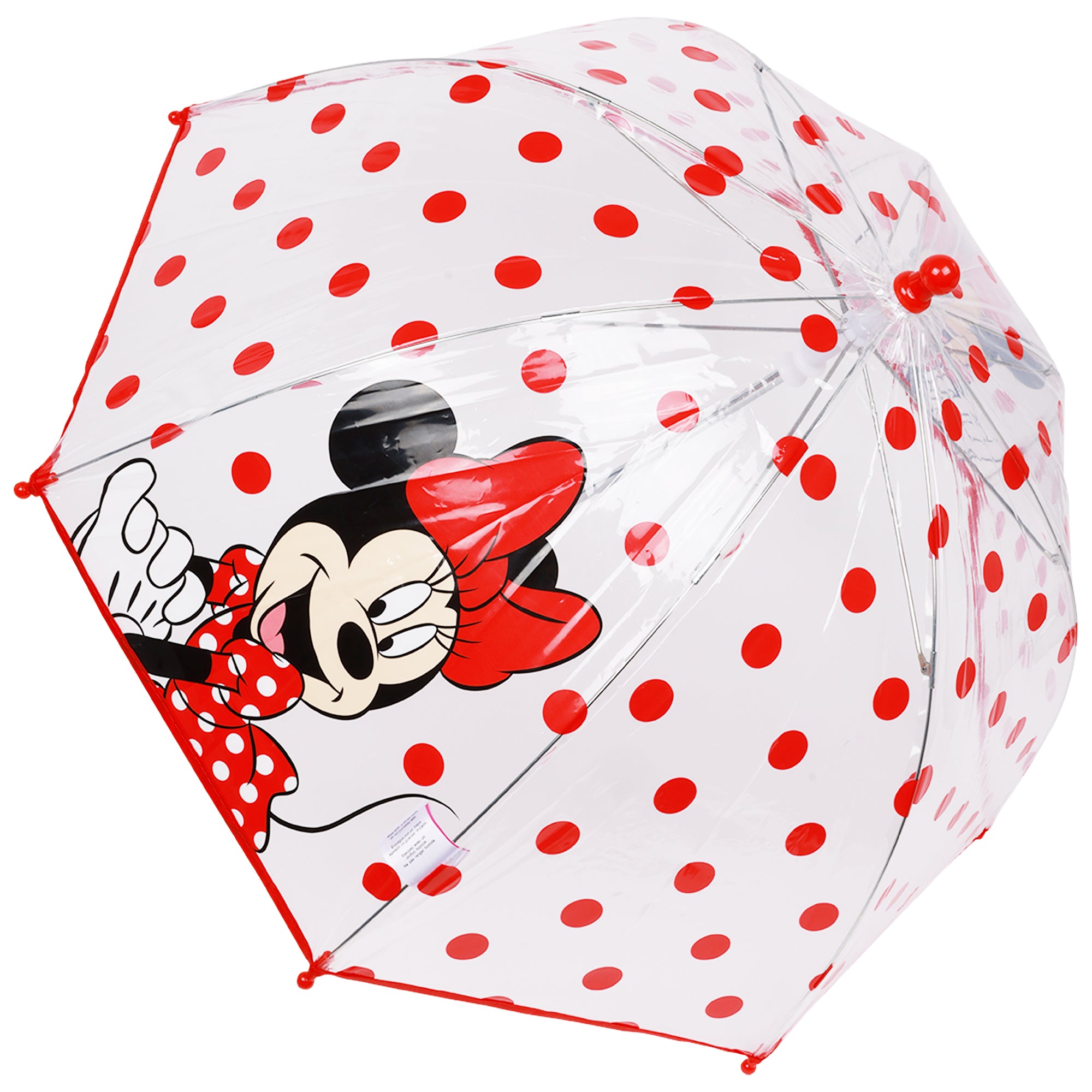 Disney Minnie Mouse Children’s Clear Dome Umbrella