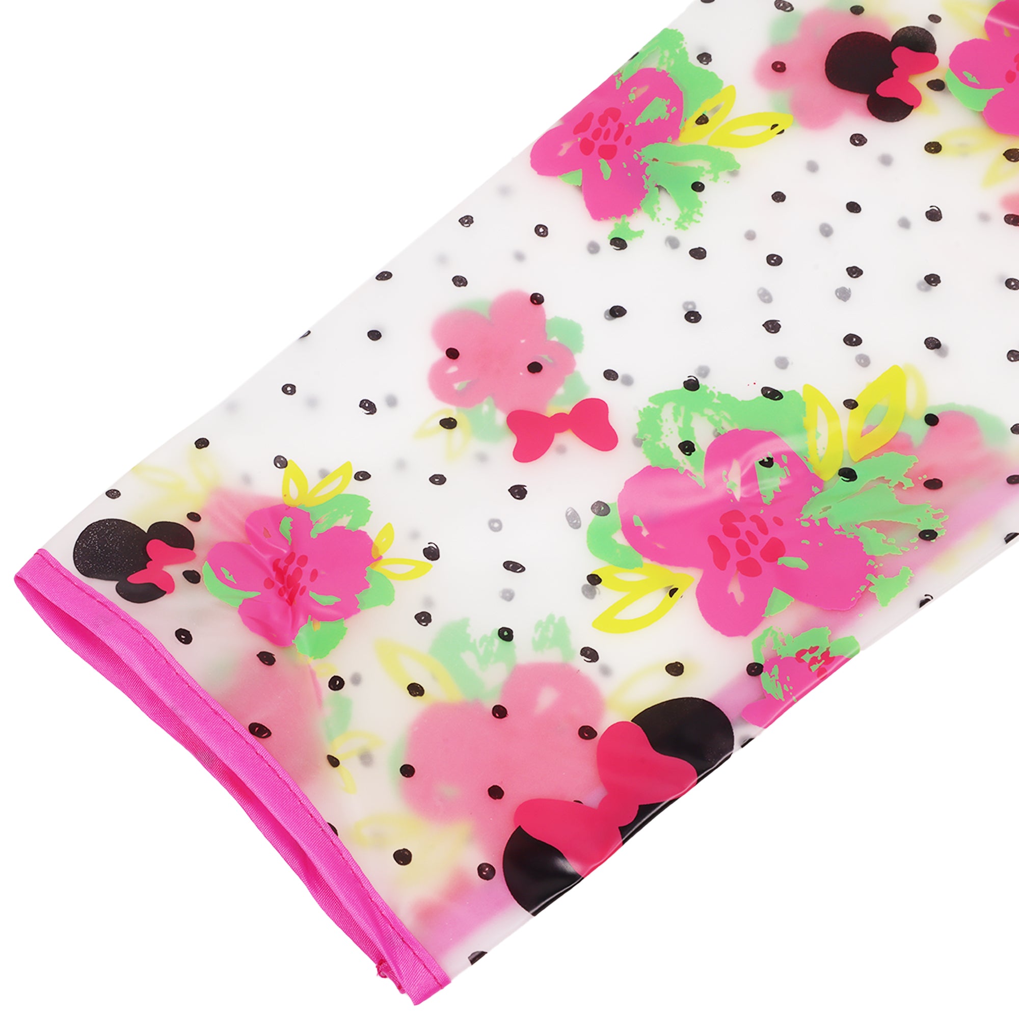 Disney Minnie Mouse Girls’ Raincoat – Waterproof Hooded Rain Poncho for Kids Ages 6–7