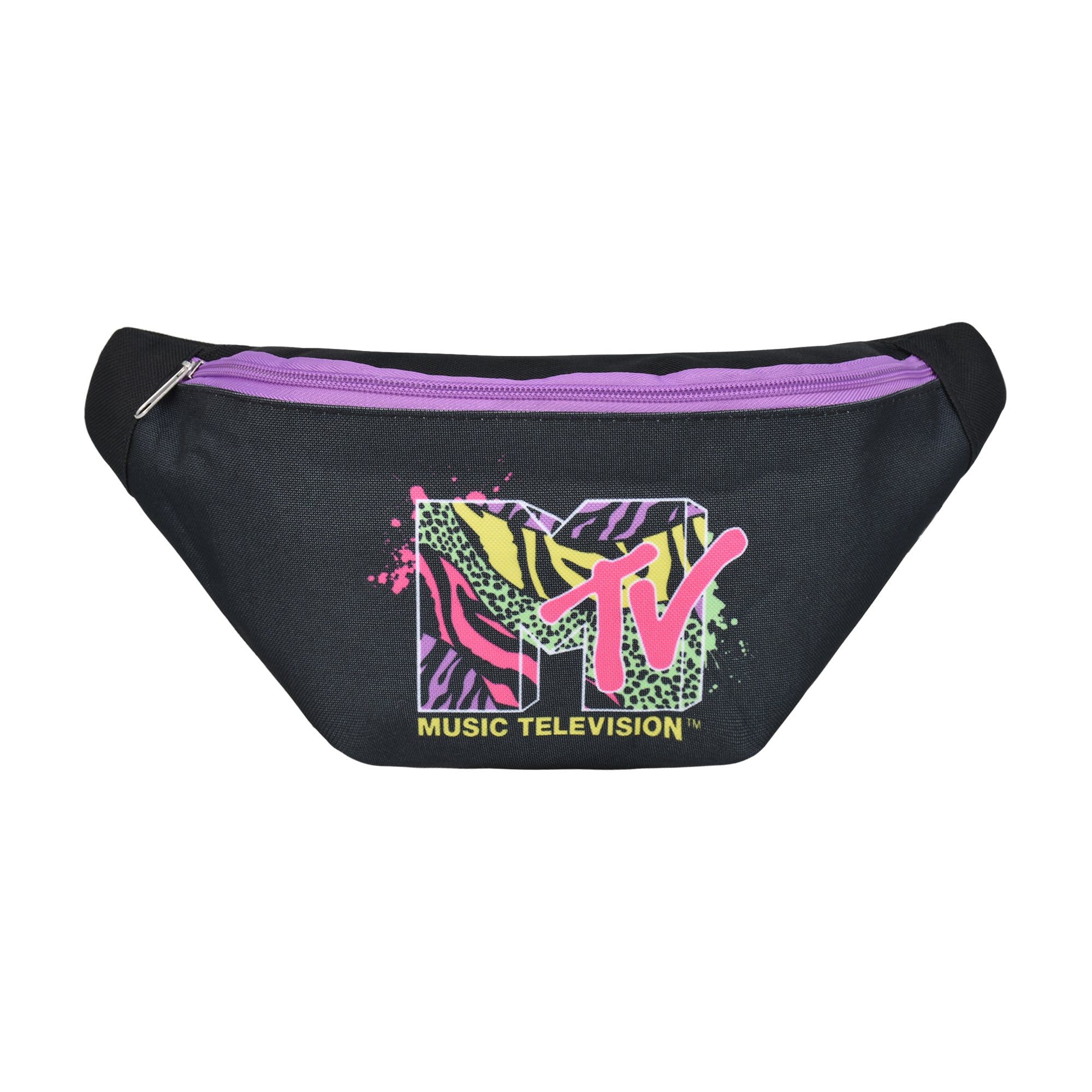 Concept One MTV Logo Fanny Pack, Waist Crossbody Men and Women, Belt Bag