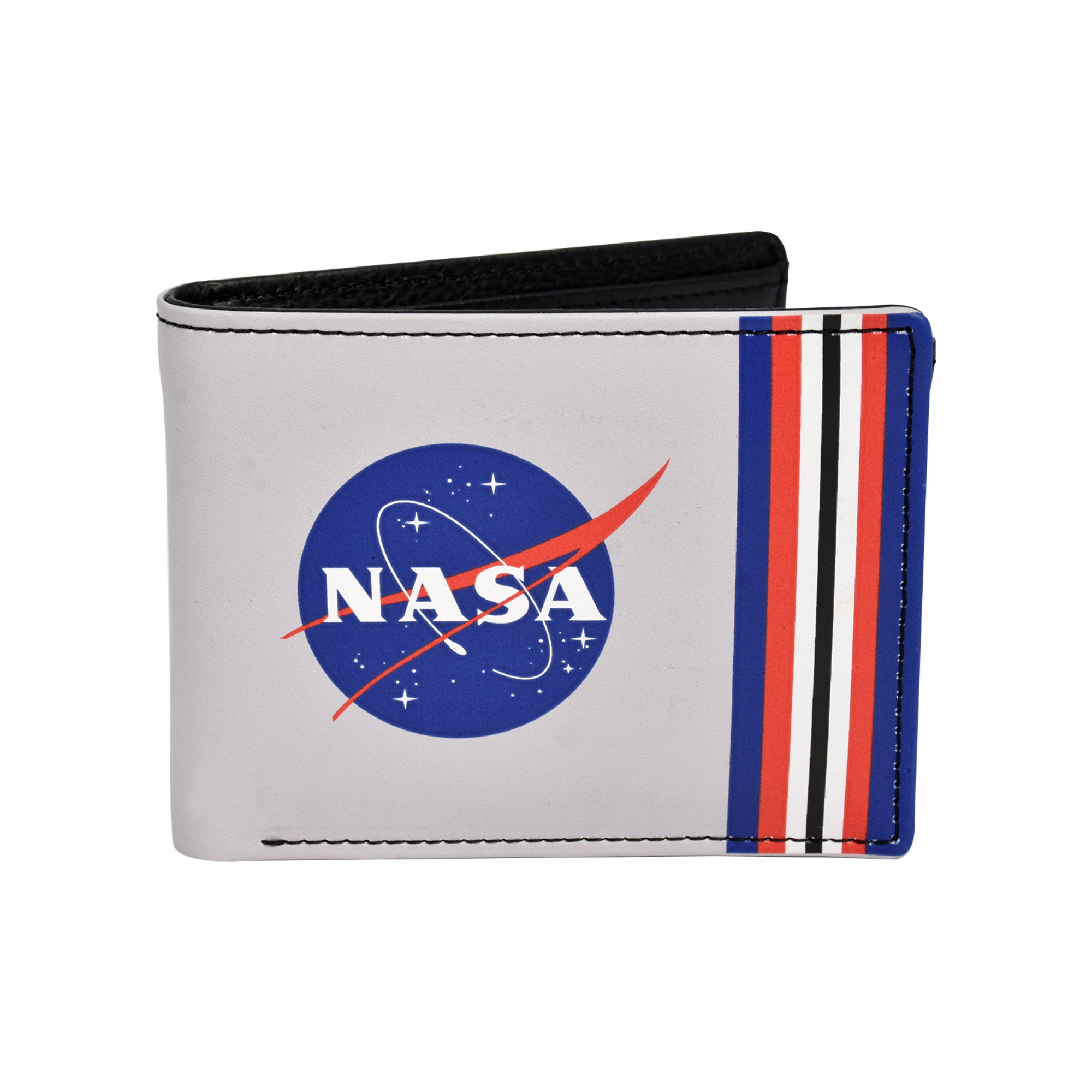 NASA LOGO Bifold Wallet in a Decorative Tin Case Multi ,Unisex