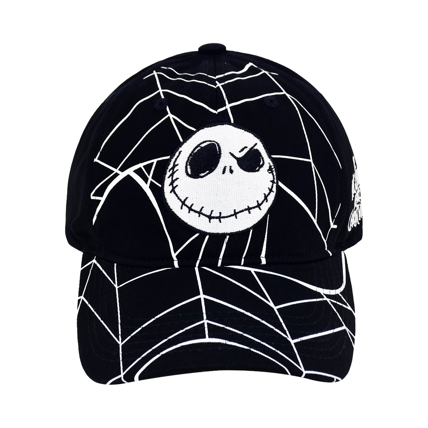 Disney The Nightmare Before Christmas Dad Hat, Adult Cotton Baseball Cap with Curved Brim, Black, One Size