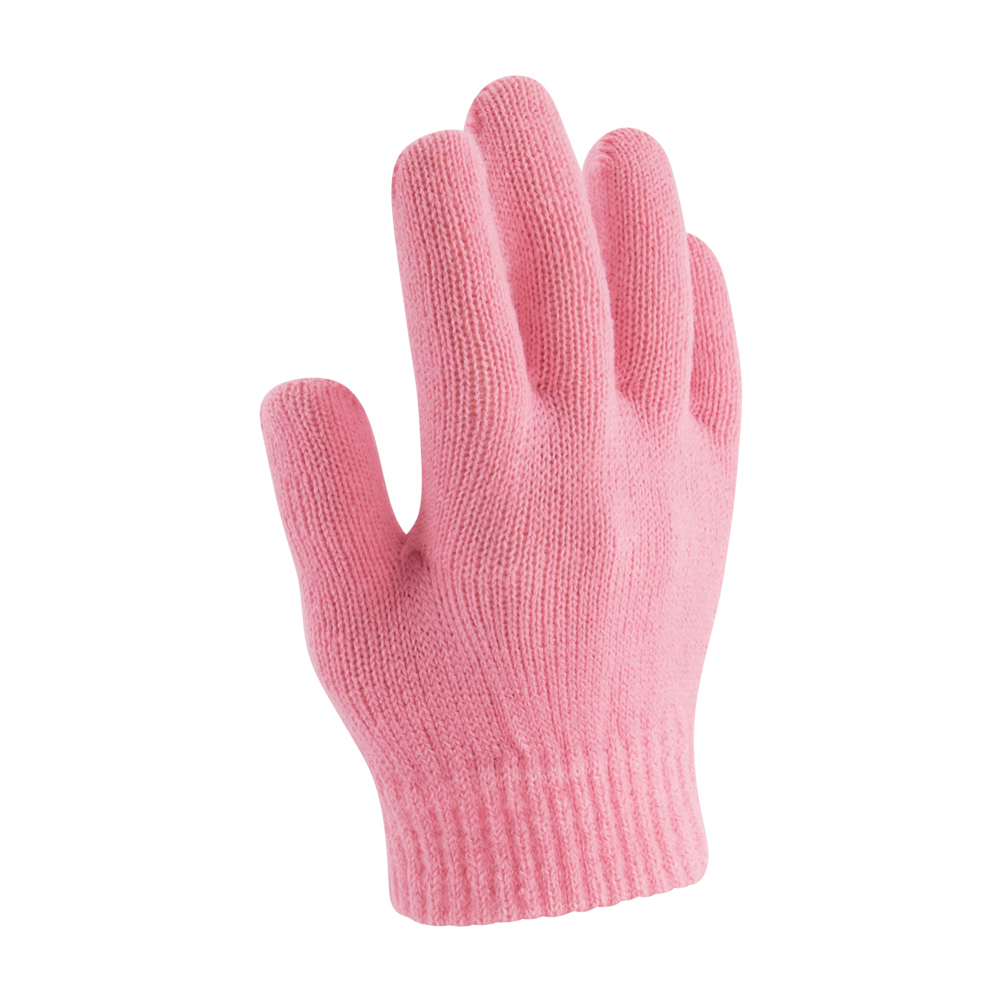 Molang & Piu Piu Chenille Patch Beanie and Glove Set – Pink Striped with Pom