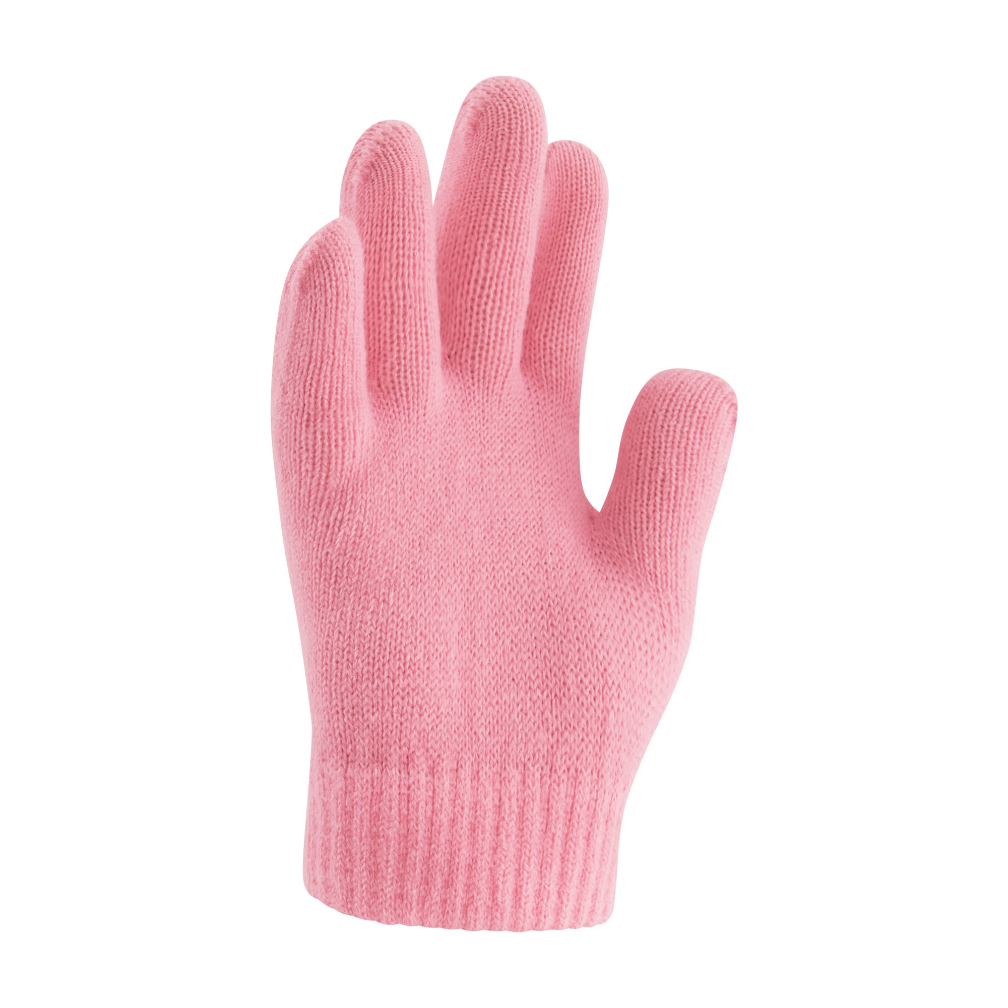 Molang & Piu Piu Chenille Patch Beanie and Glove Set – Pink Striped with Pom
