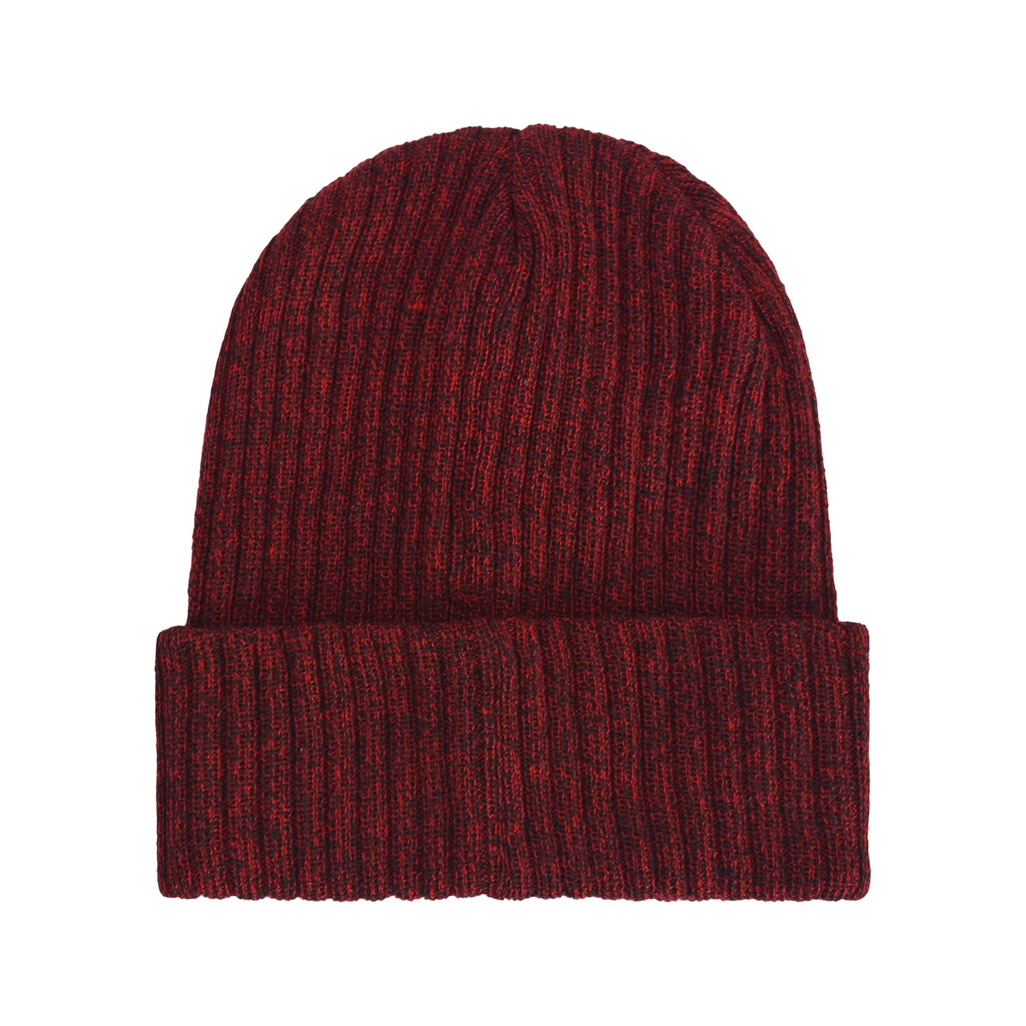 Akatsuki Cloud Marl Cuff Beanie, Black / Red