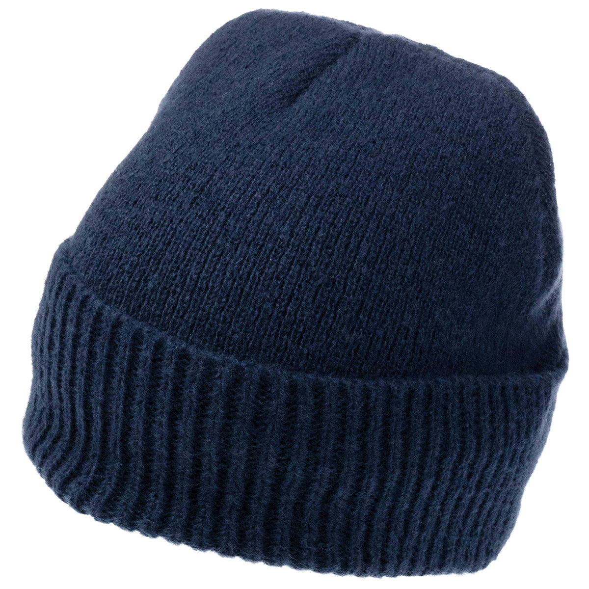 Weatherproof Vintage Fair Isle & Solid Beanie 2-Piece Set – Navy/Gray