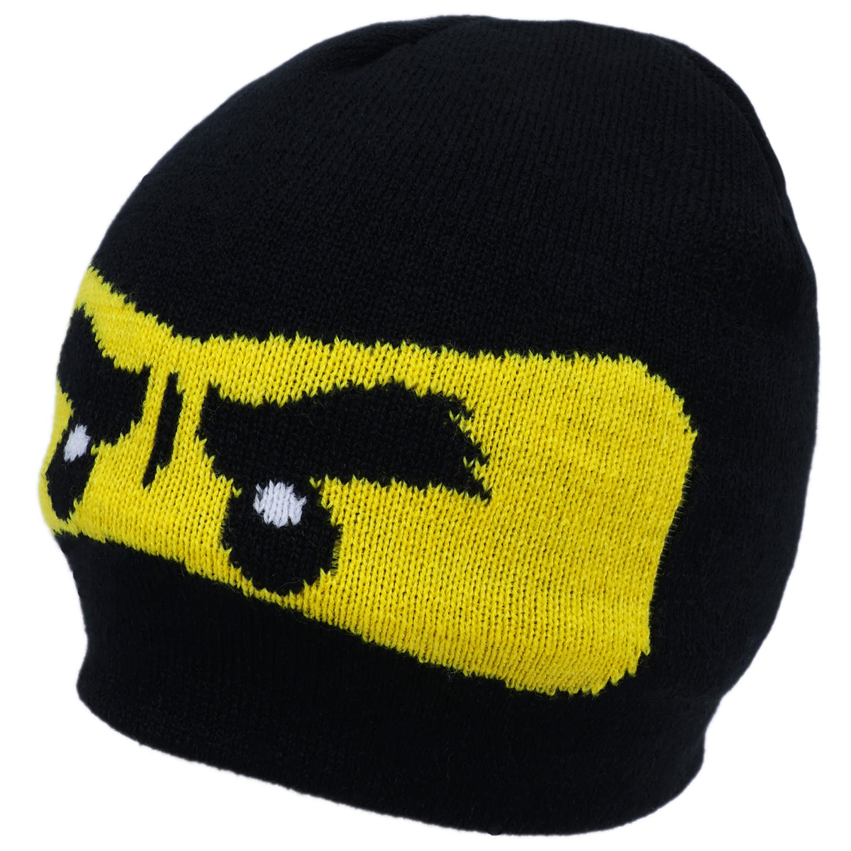 LEGO NINJAGO Boys Big Face Fleece-Lined Knit Beanie – Black