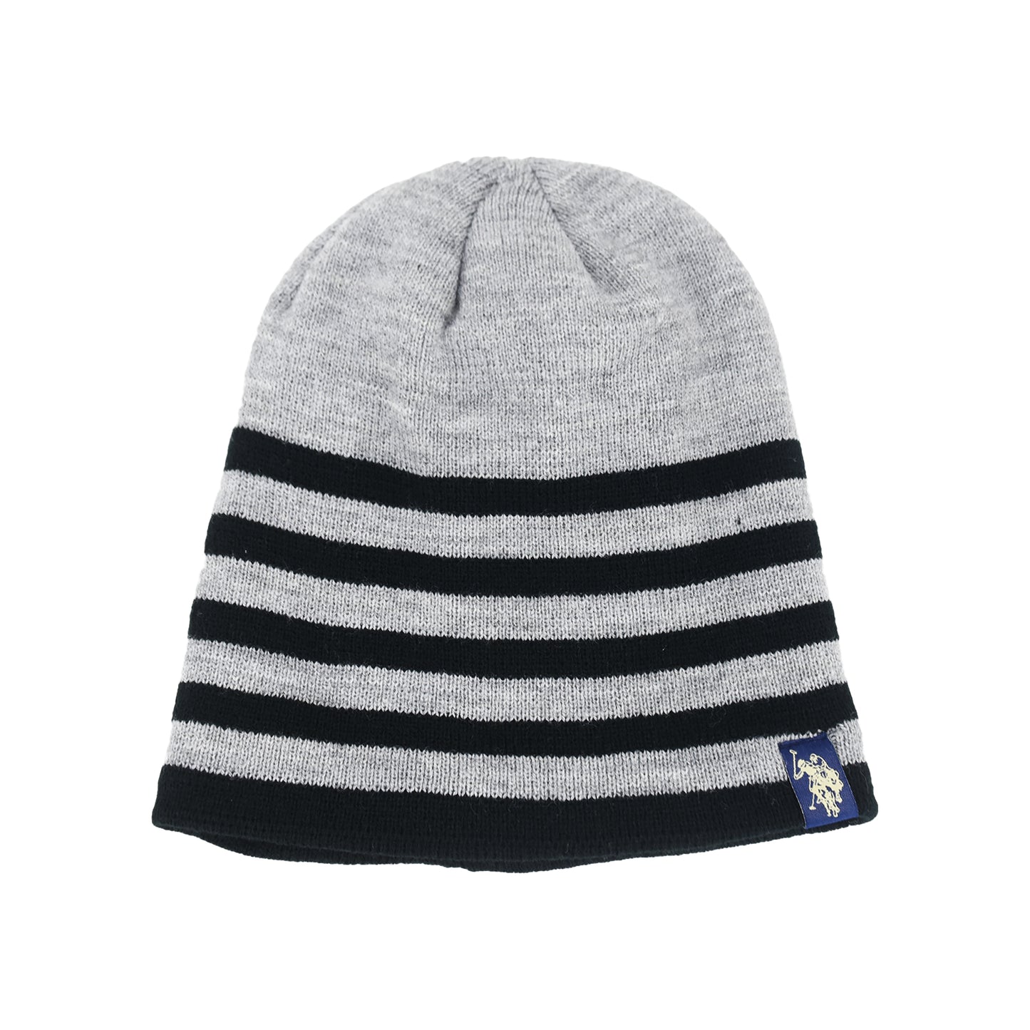USPA FLEECE 2PK BEANIE STRIPED with Sherpa lining.