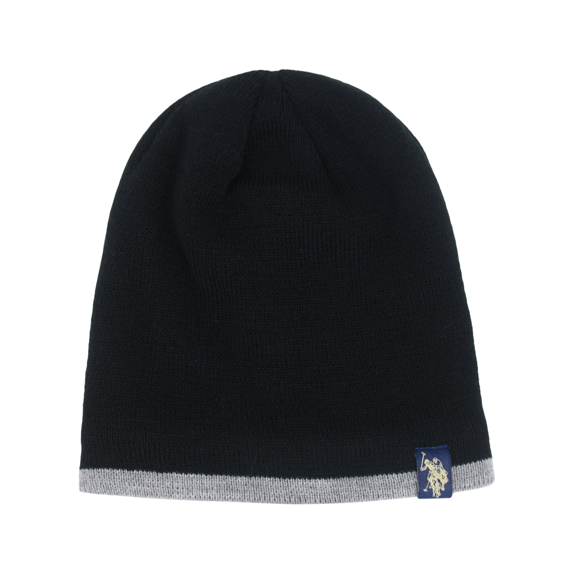 USPA FLEECE 2PK BEANIE STRIPED with Sherpa lining.