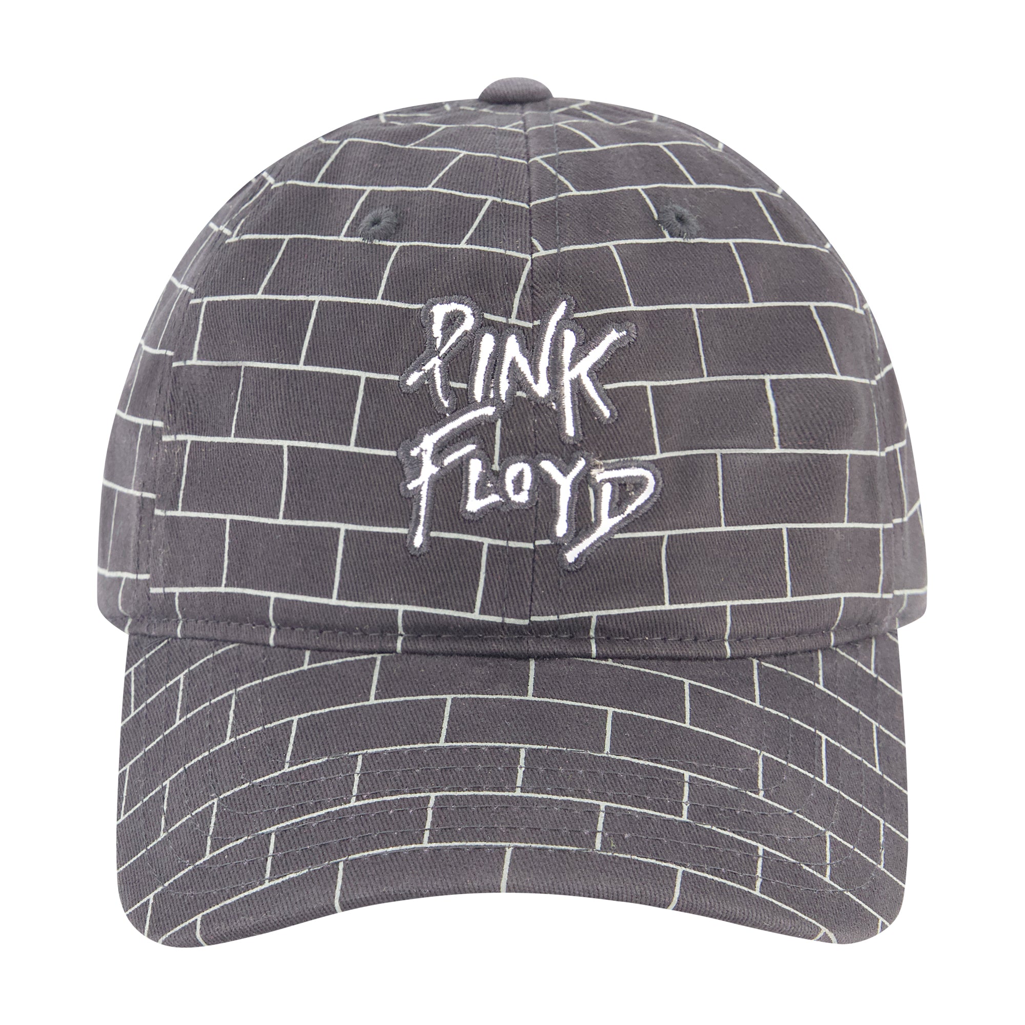Pink Floyd With Brick All Over Print Adjustable Baseball Curved Hat, Black