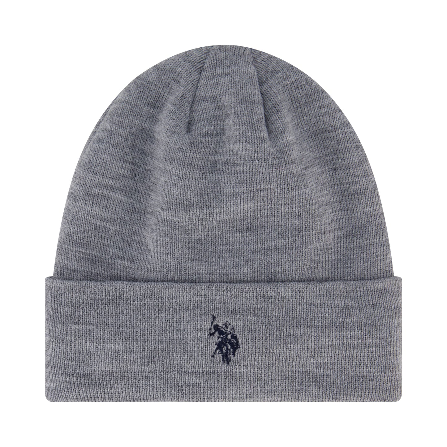 U.S. Polo Assn. Unisex-Adult Beanie Hat, Knit Winter Cap with Black Sherpa Lining