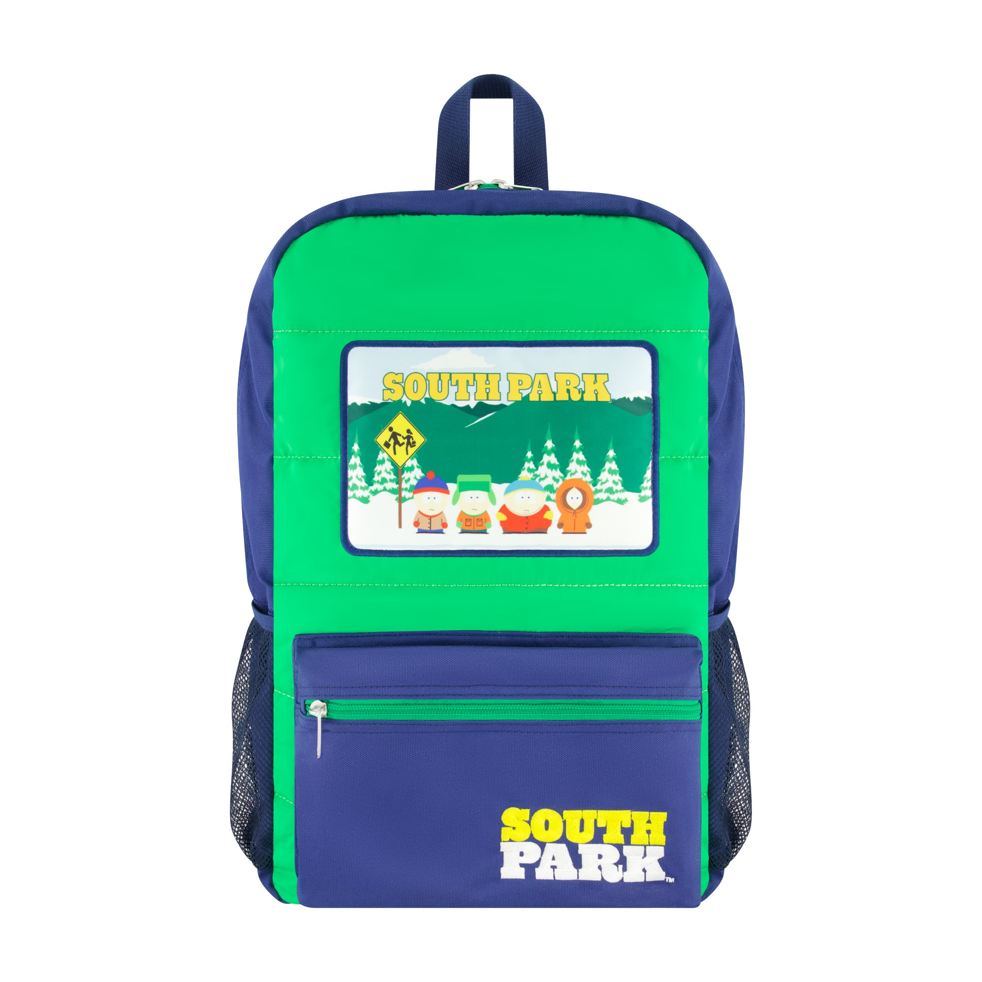 South Park Quilted Backpack with Patches